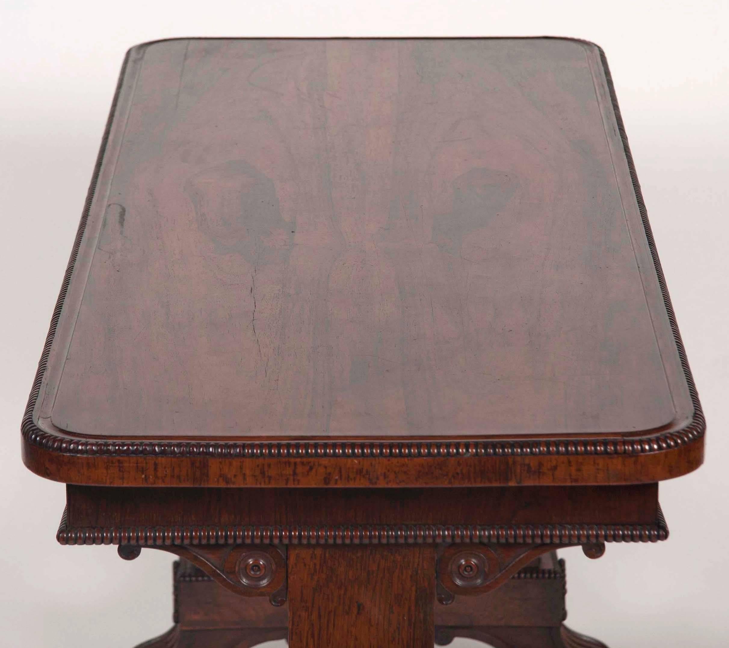 Early 19th Century Late Regency Rosewood Sofa Table