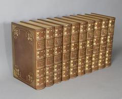 Fine Set of Ten Leather Bound Volumes, The Complete Works of Edgar Allan Poe