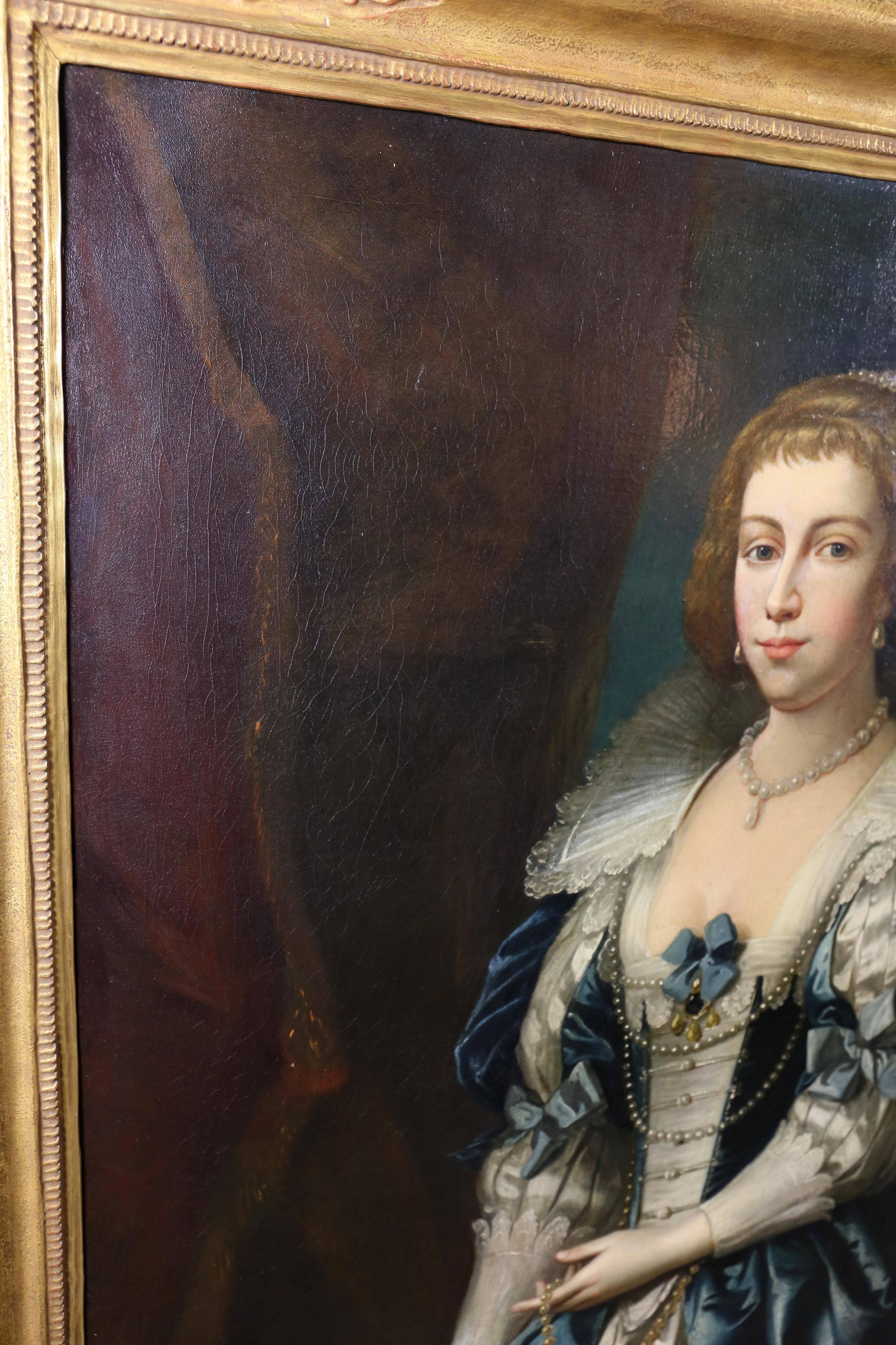 Mid-18th Century Framed Portrait of Lady Nugent by Thomas Hudson with Carrig Rohane Frame