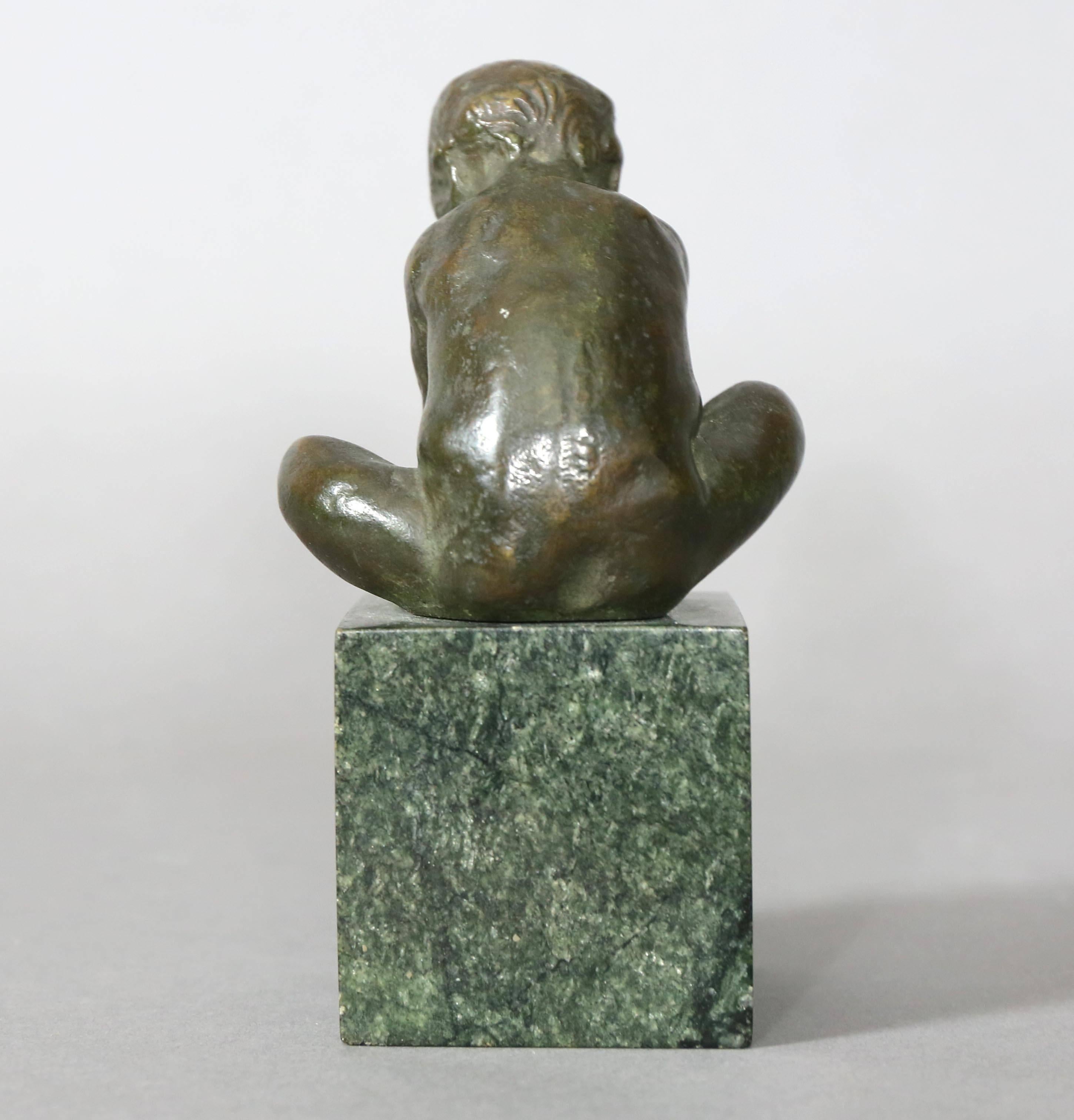 20th Century Bronze Sculpture of a Child