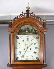 Federal Mahogany Tall Case Clock by Aaron Willard