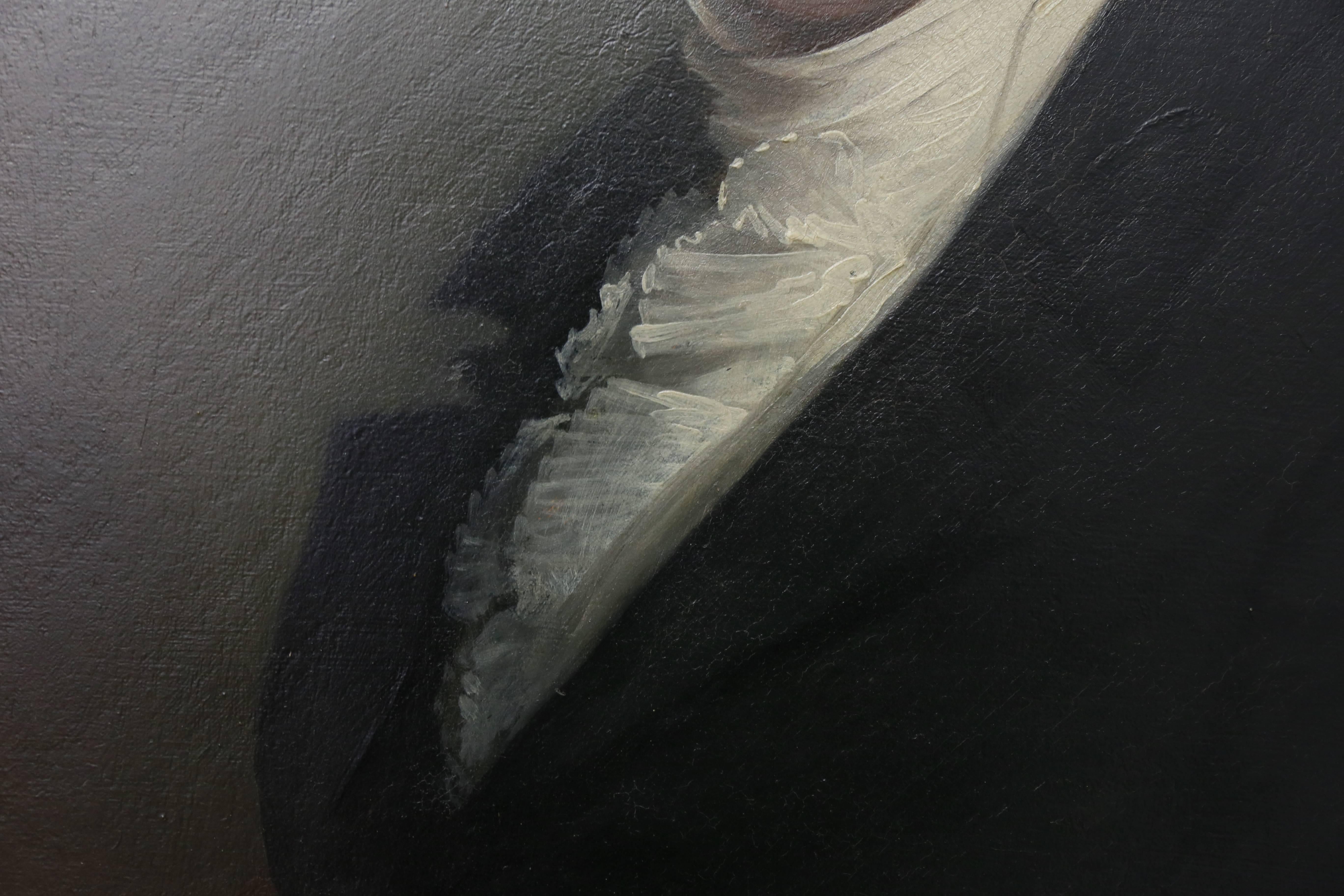 Oil on Panel Portrait of Benjamin Bussey Jr by Gilbert Stuart 1
