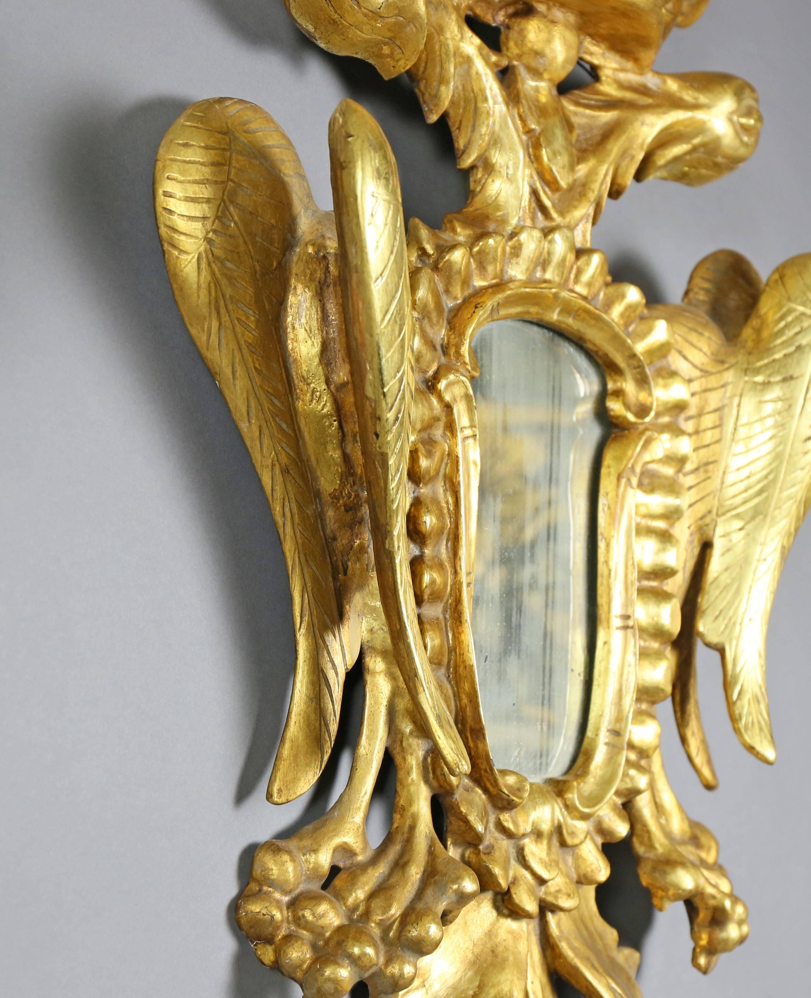 Baroque Pair of European Giltwood Mirrors