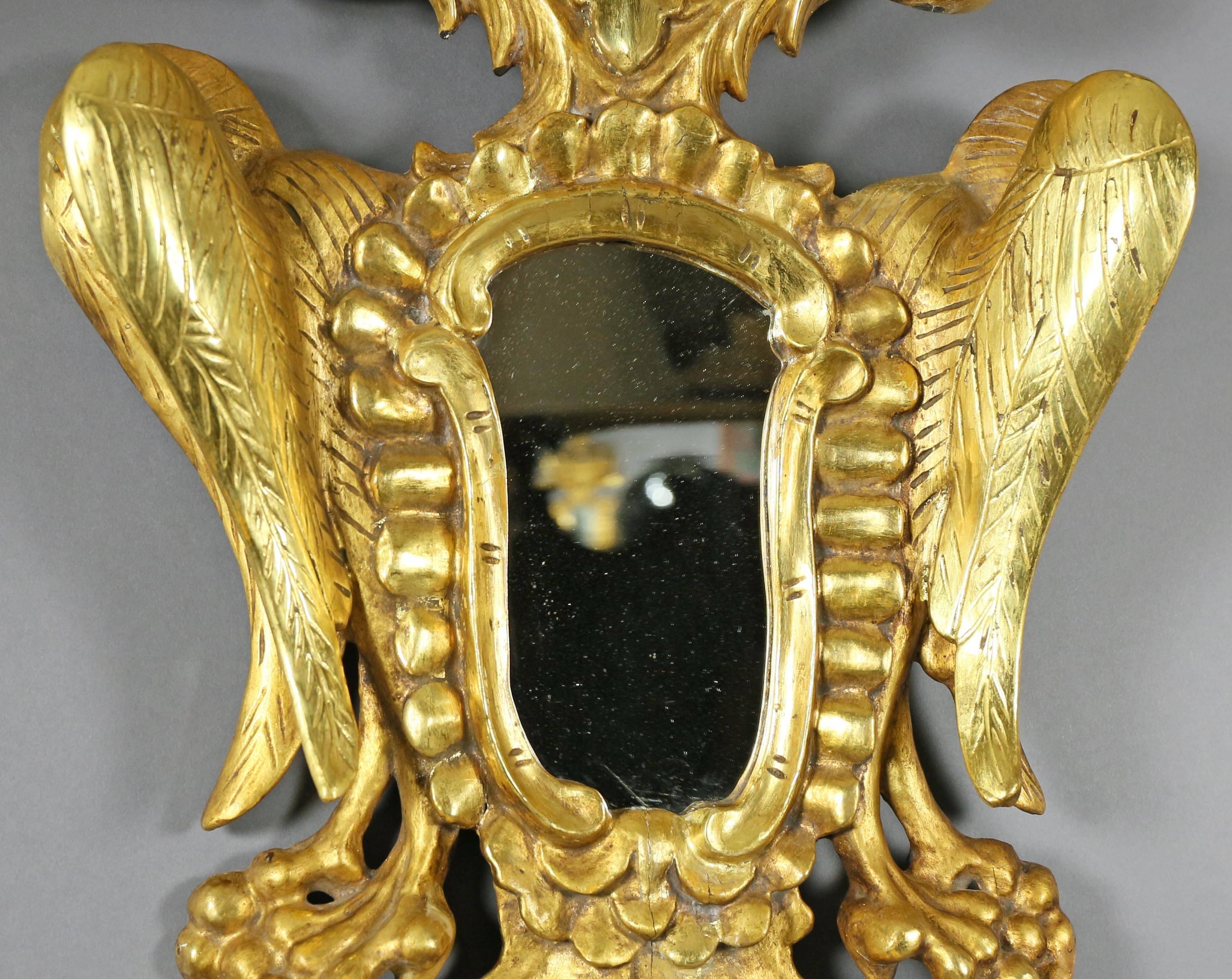 Pair of European Giltwood Mirrors In Good Condition In Essex, MA