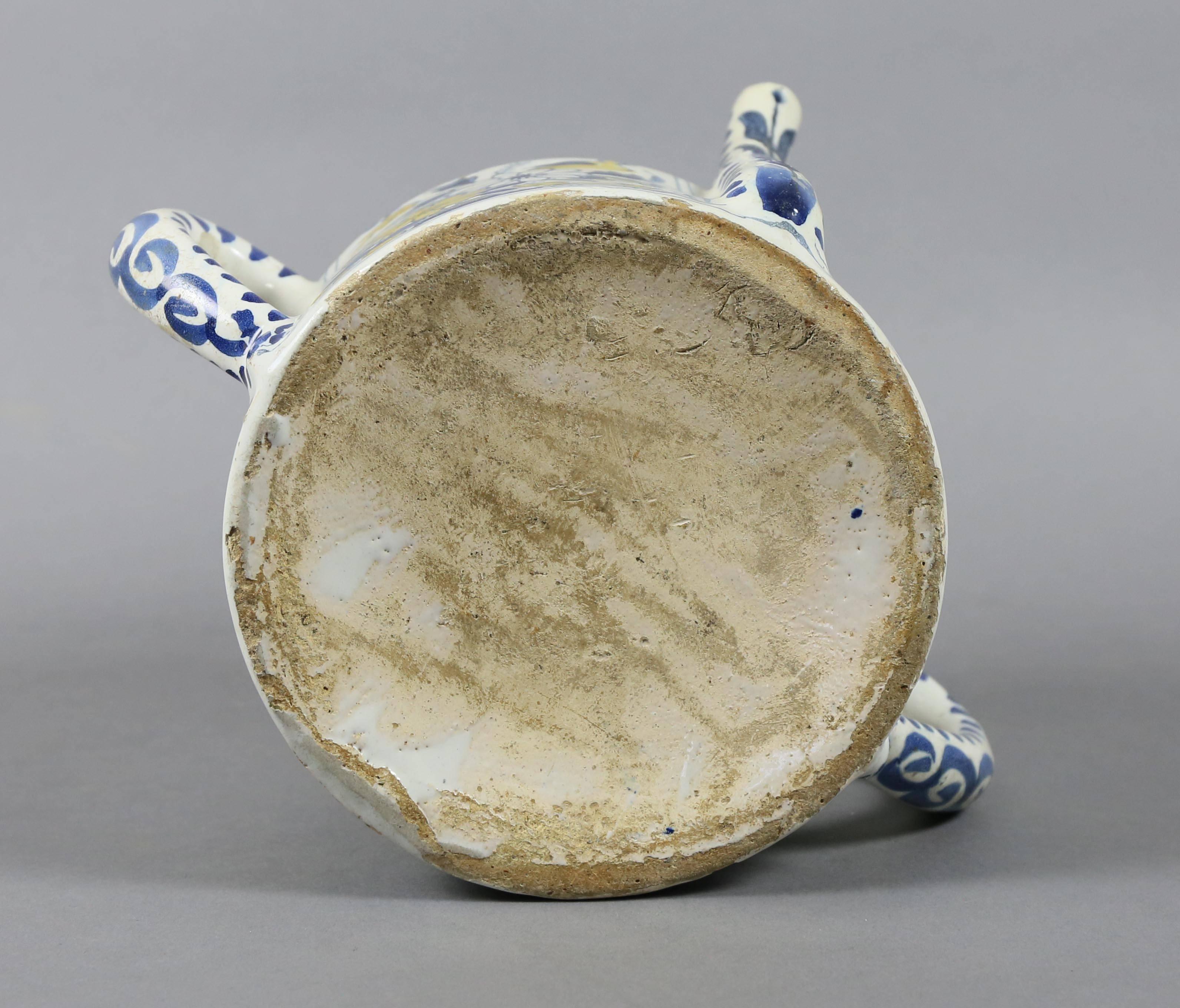 Early 18th Century Delft Posset Pot