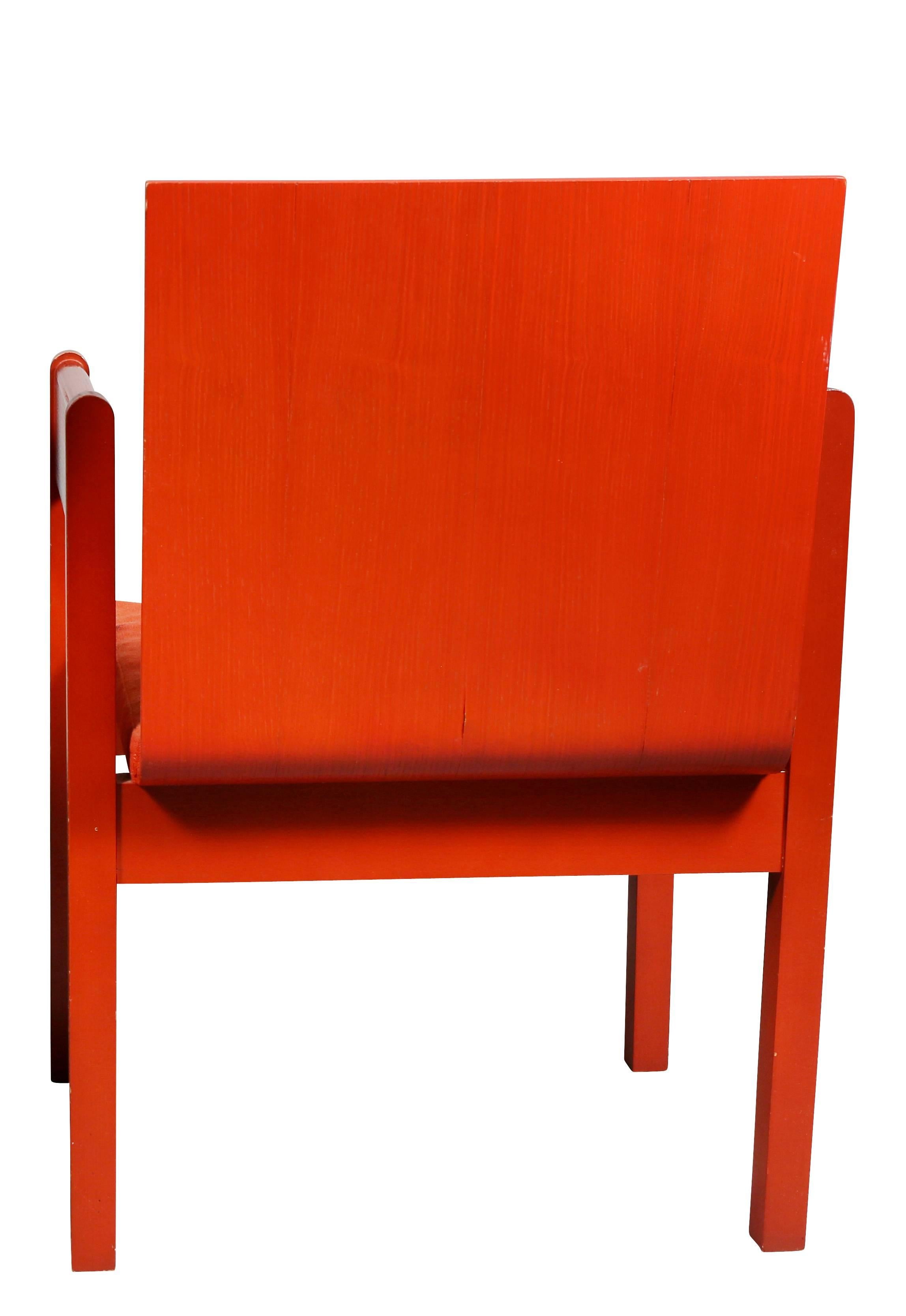 Prince of Wales Red Painted Investiture Chair 1
