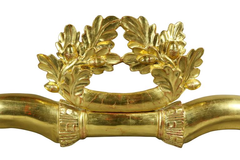 French Empire Giltwood Bed Corona For Sale at 1stDibs
