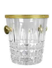 French Crystal and Bronze-Mounted Ice Bucket