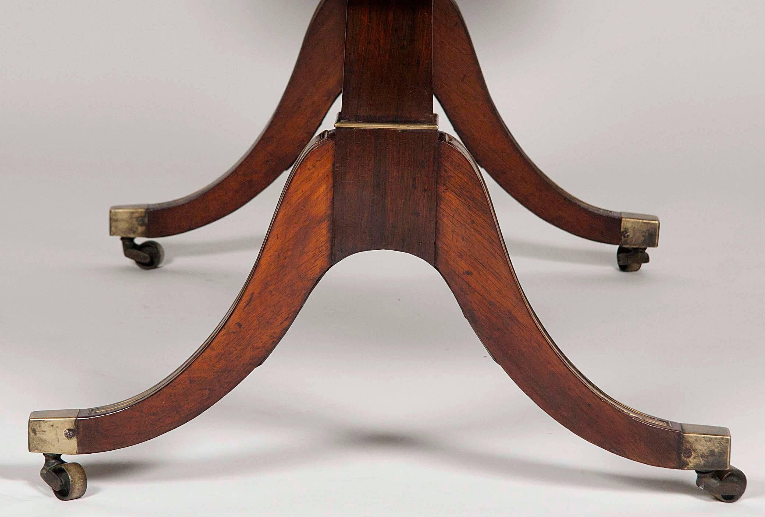 Regency Rosewood and Brass-Mounted Sofa Table 4