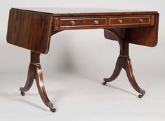 Regency Rosewood and Brass-Mounted Sofa Table