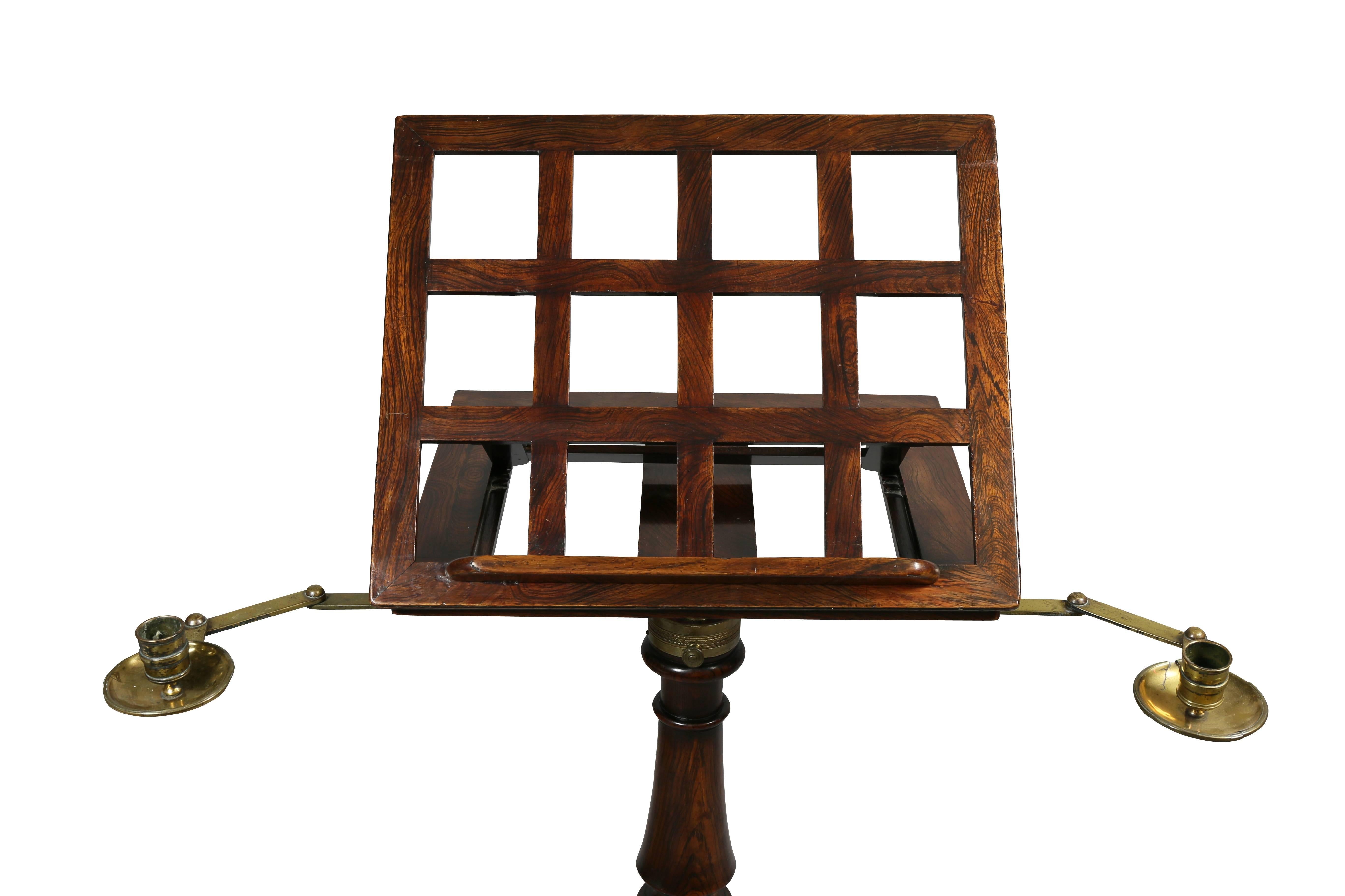 English Regency Faux Rosewood Music Stand