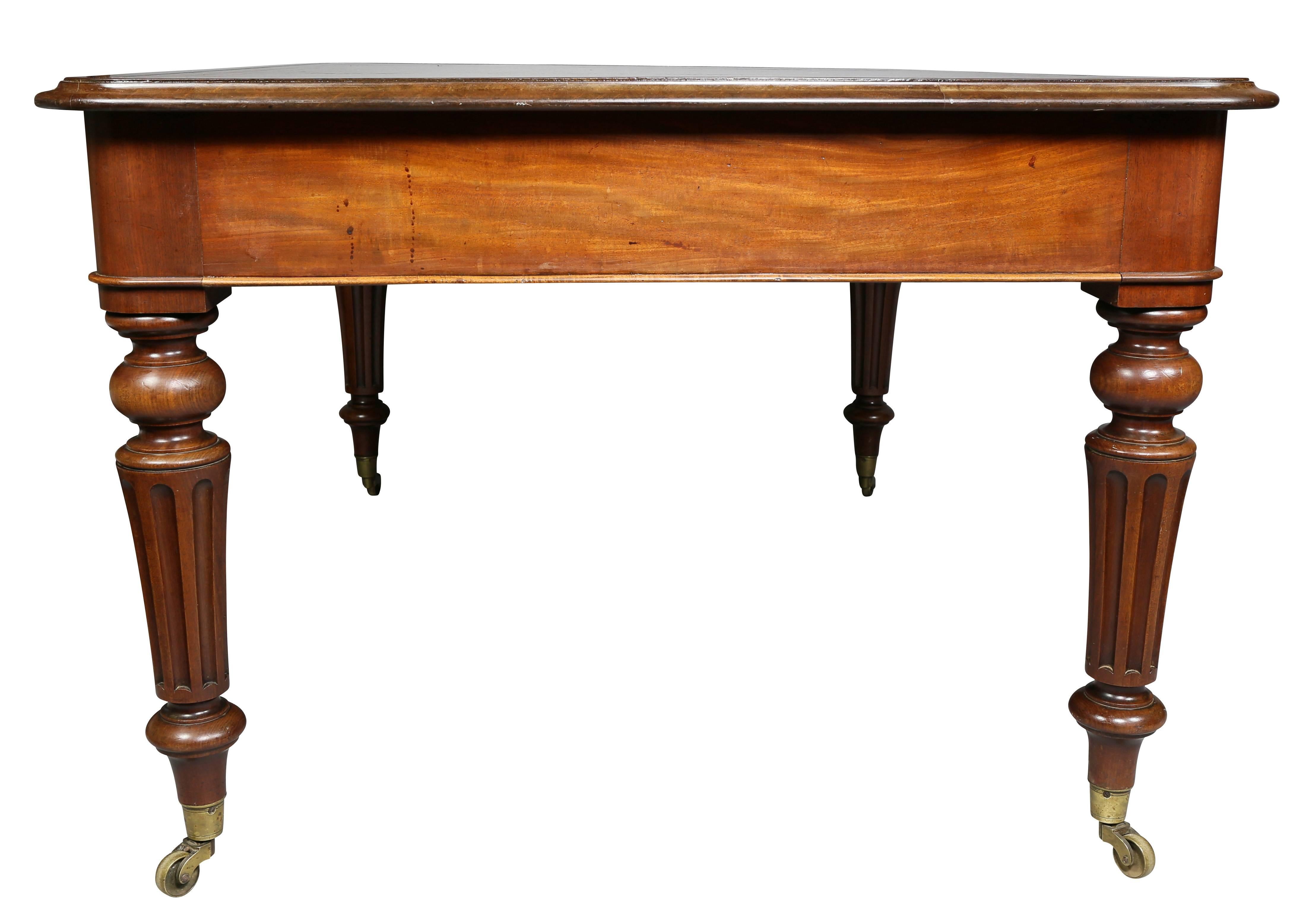 William IV Mahogany Writing Table or Desk 3
