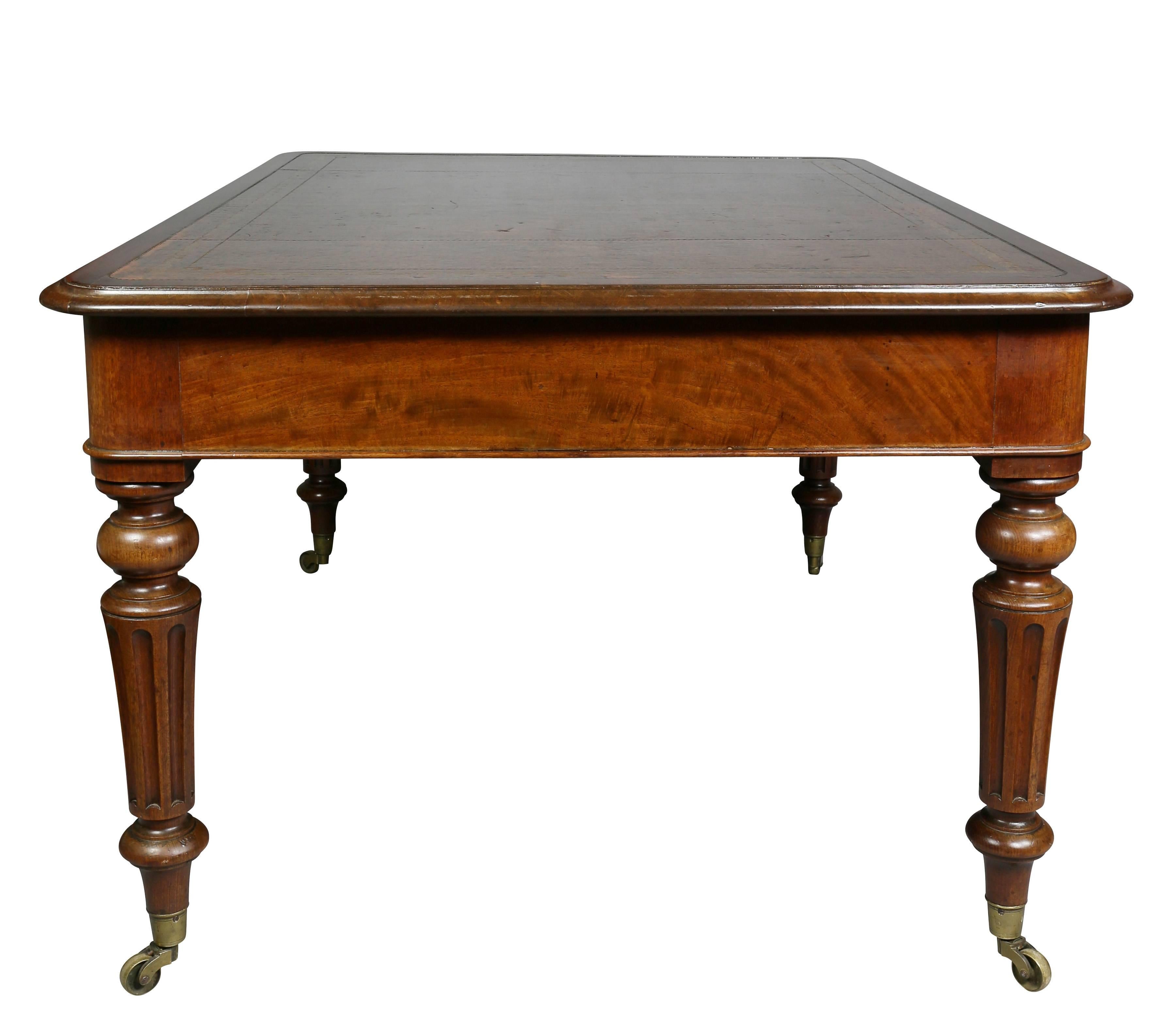 William IV Mahogany Writing Table or Desk 4
