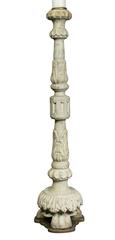 Pair of Swedish Neoclassic Painted Candlesticks