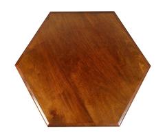 Aesthetic Mahogany and Brass Table