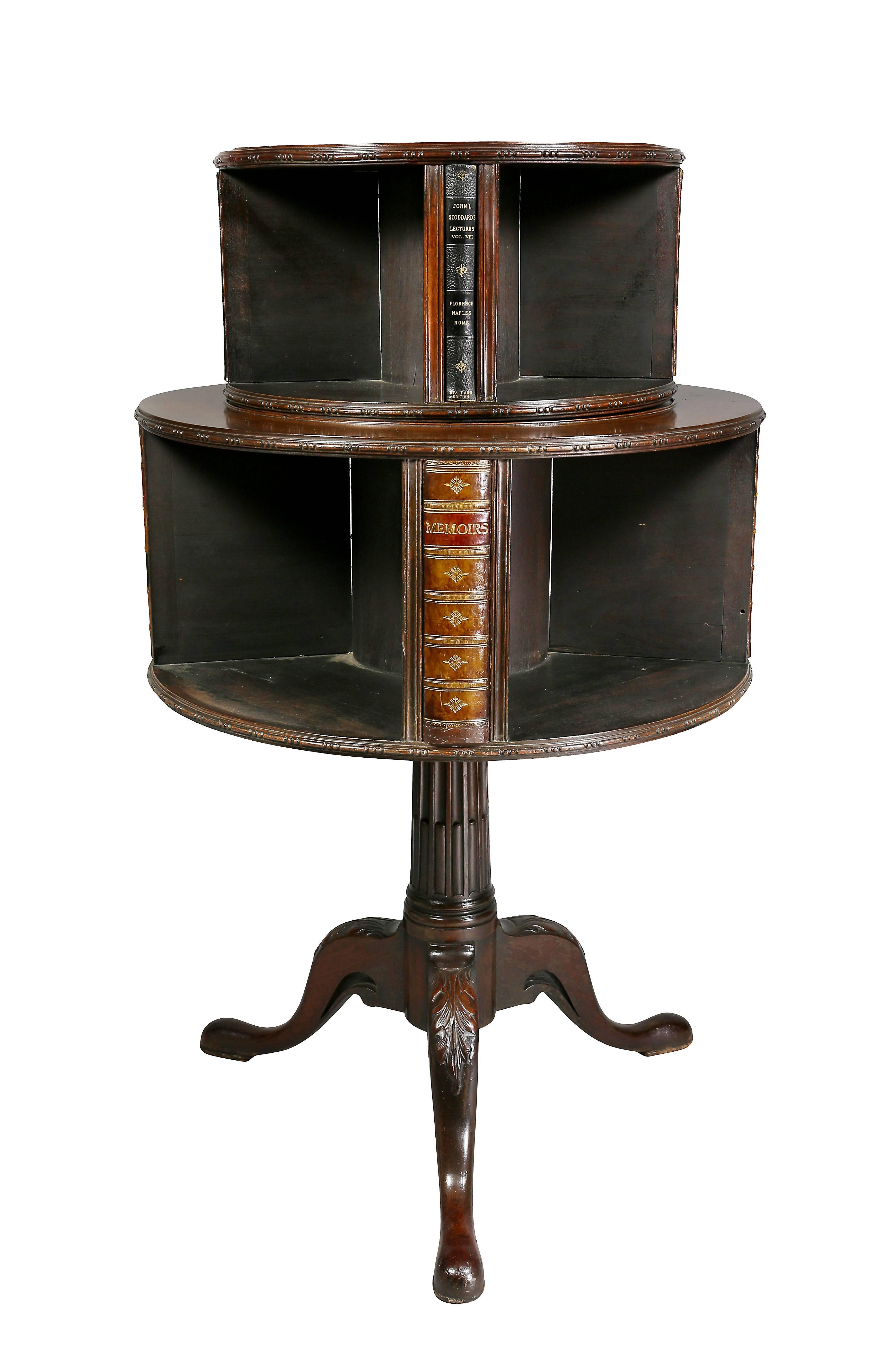 Great Britain (UK) George III Style Mahogany Revolving Bookstand For Sale