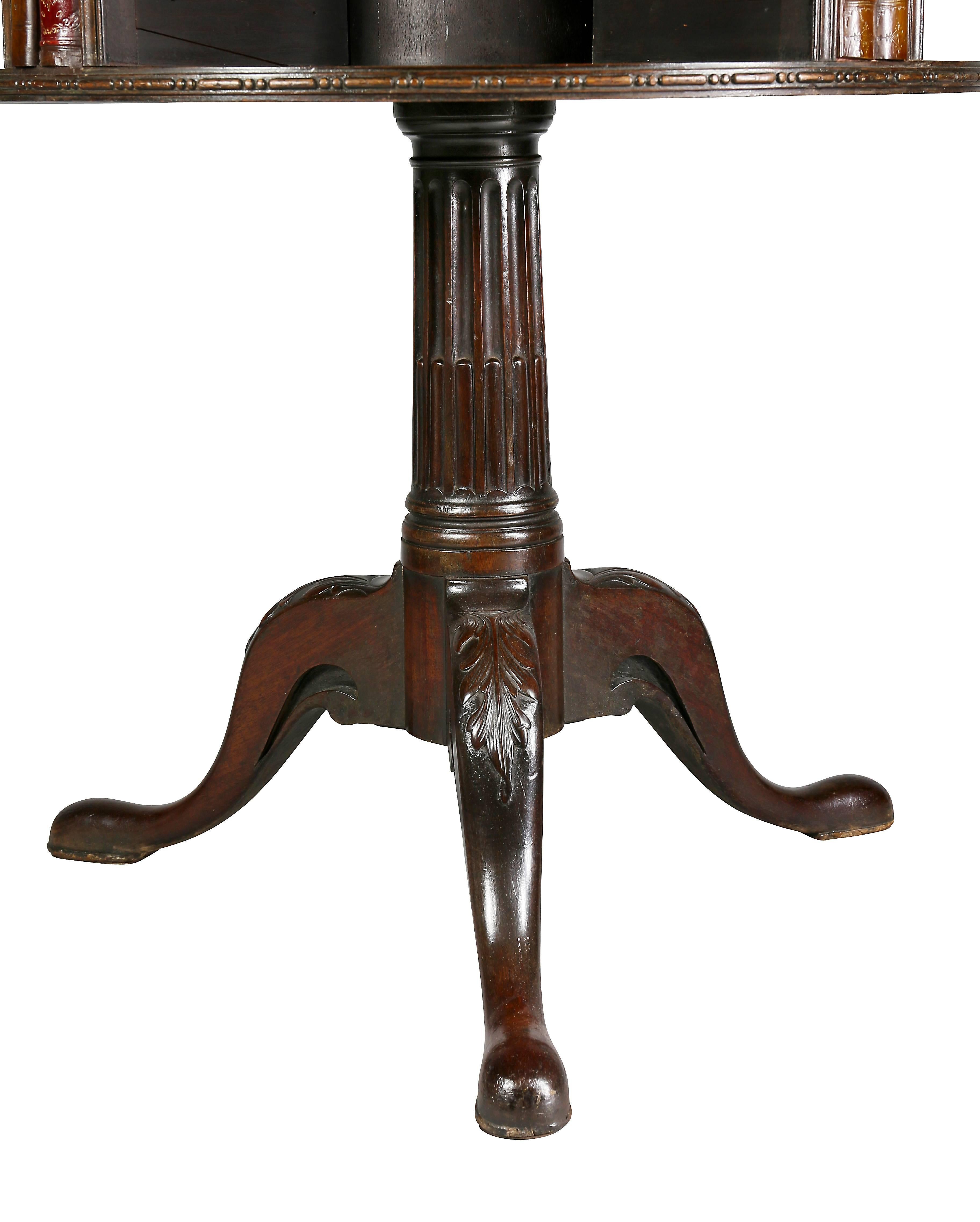George III Style Mahogany Revolving Bookstand For Sale 2