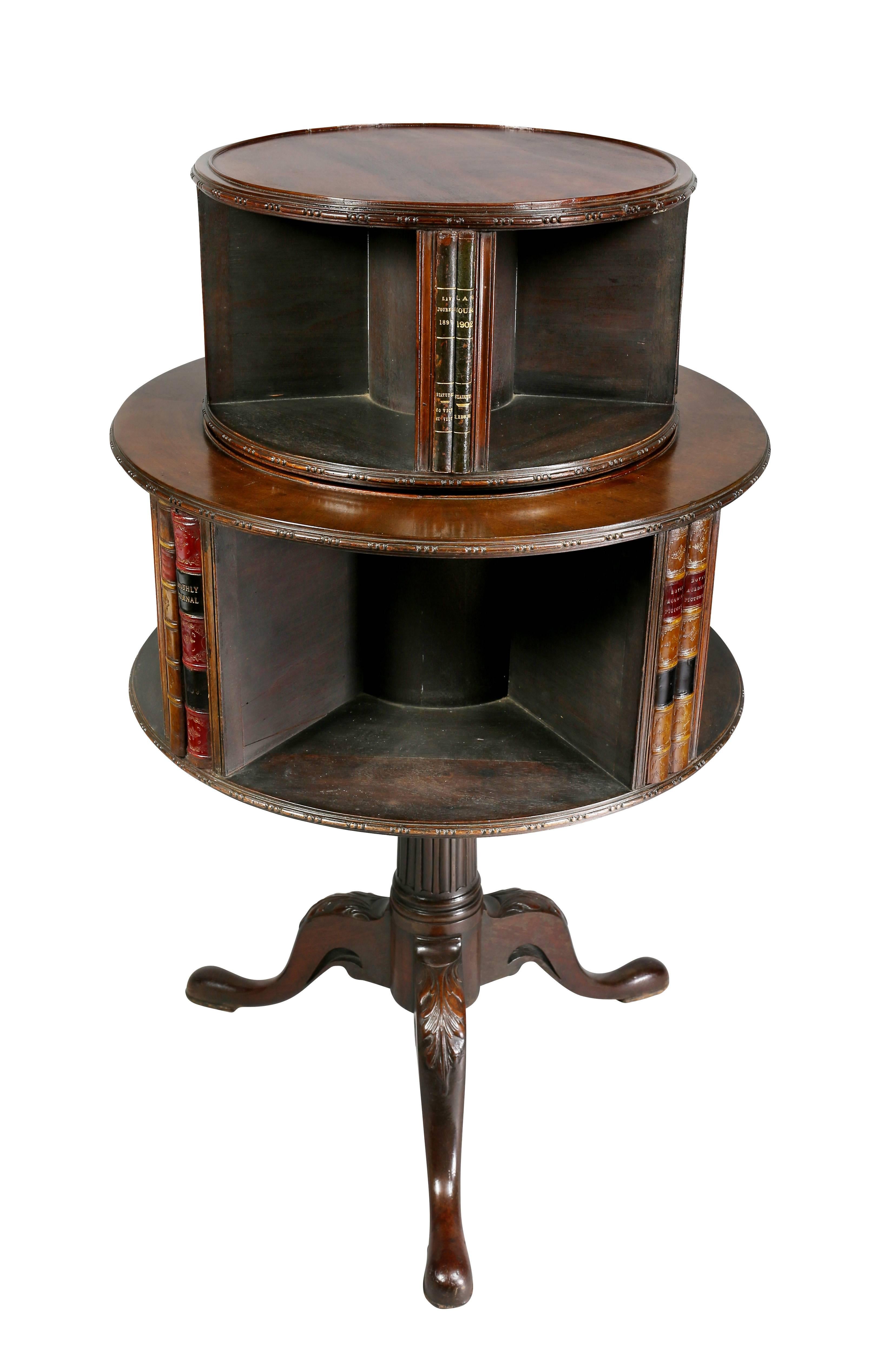 George III Style Mahogany Revolving Bookstand For Sale 1