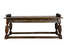 Jacobean Style Oak Bench