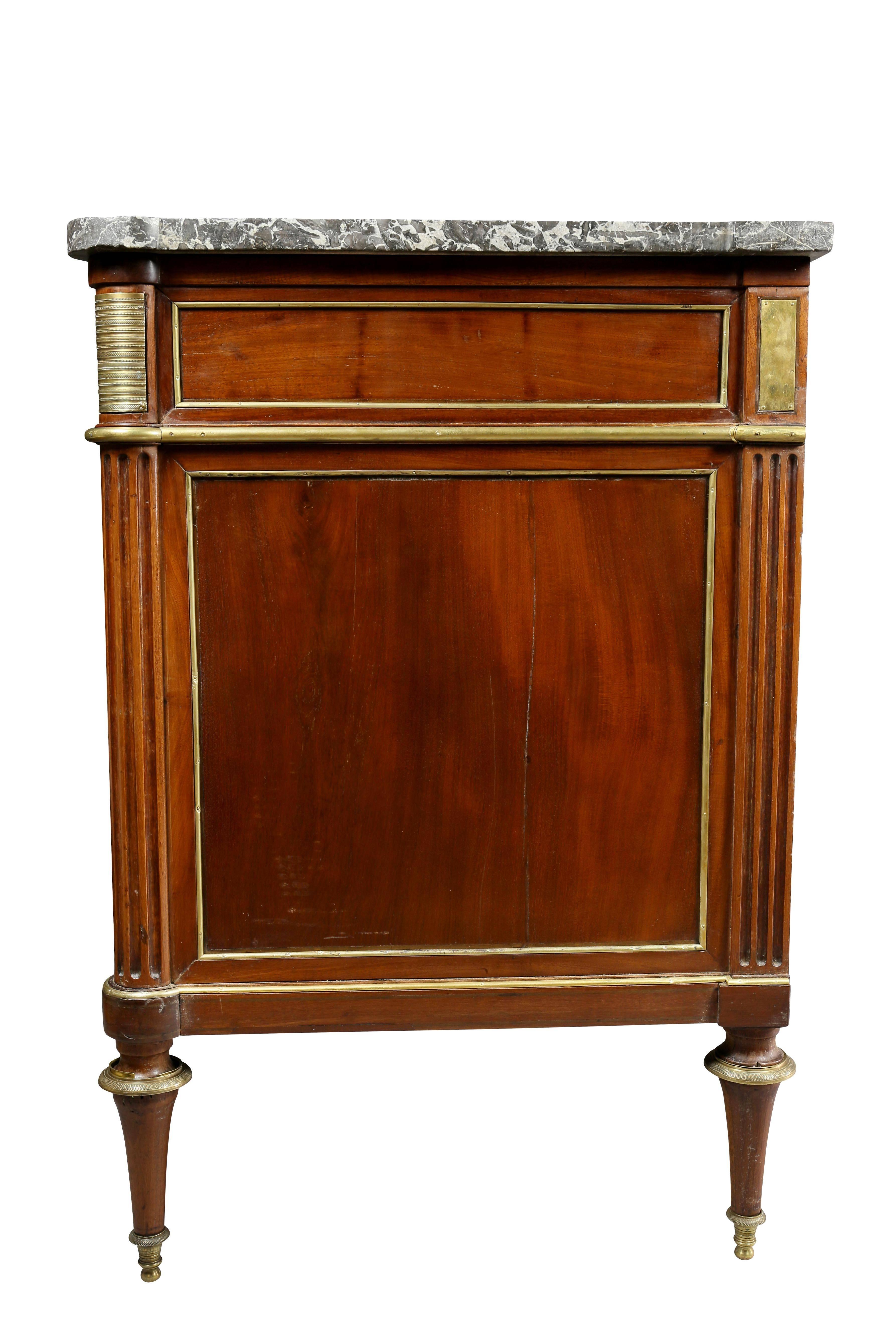 Directoire Mahogany and Brass-Mounted Commode 3