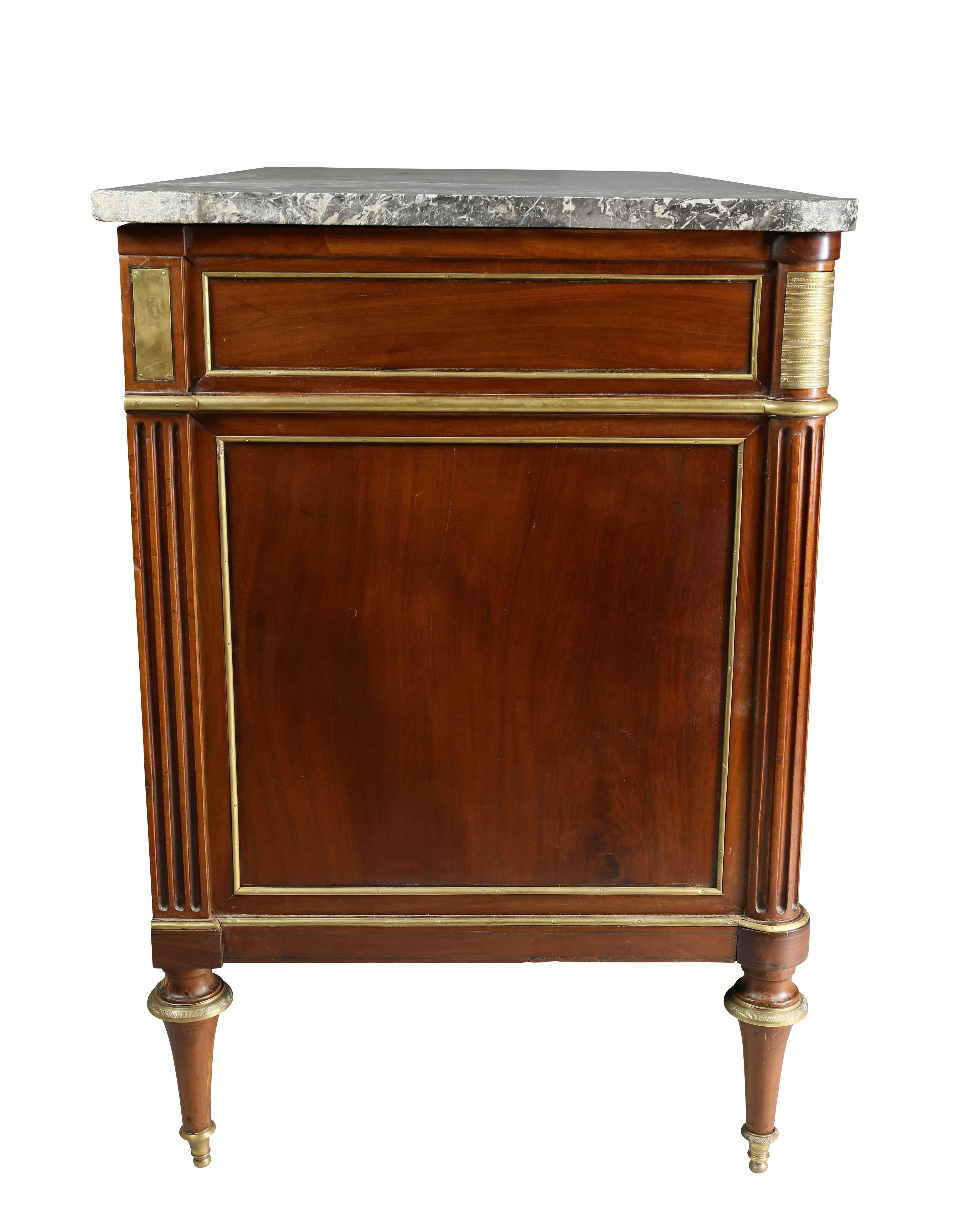 Directoire Mahogany and Brass-Mounted Commode 4