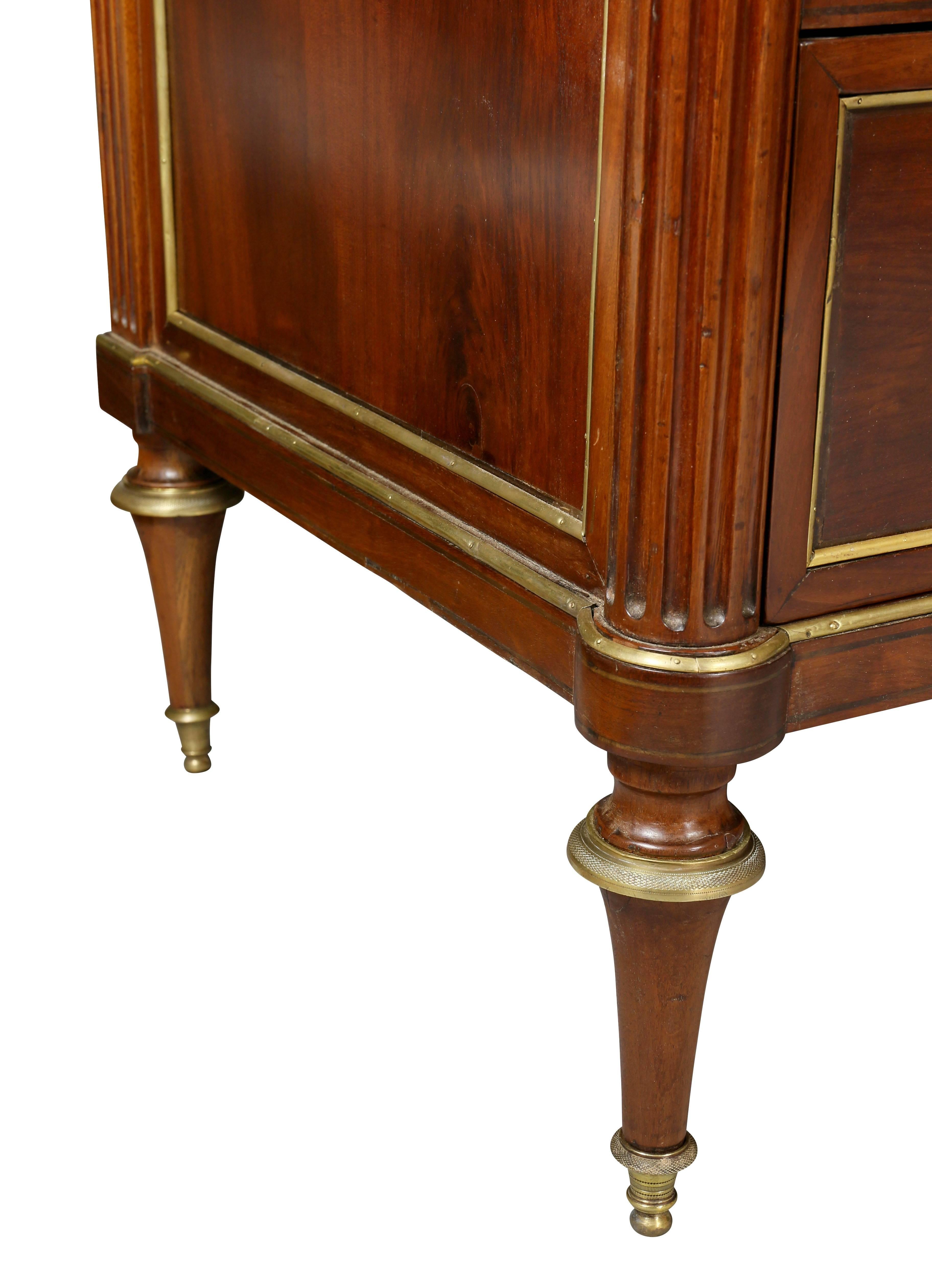 Directoire Mahogany and Brass-Mounted Commode 1