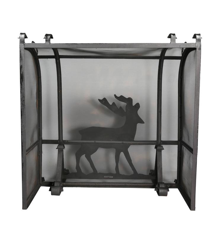 Arts And Crafts Wrought Iron Fireplace Screen For Sale At 1stdibs