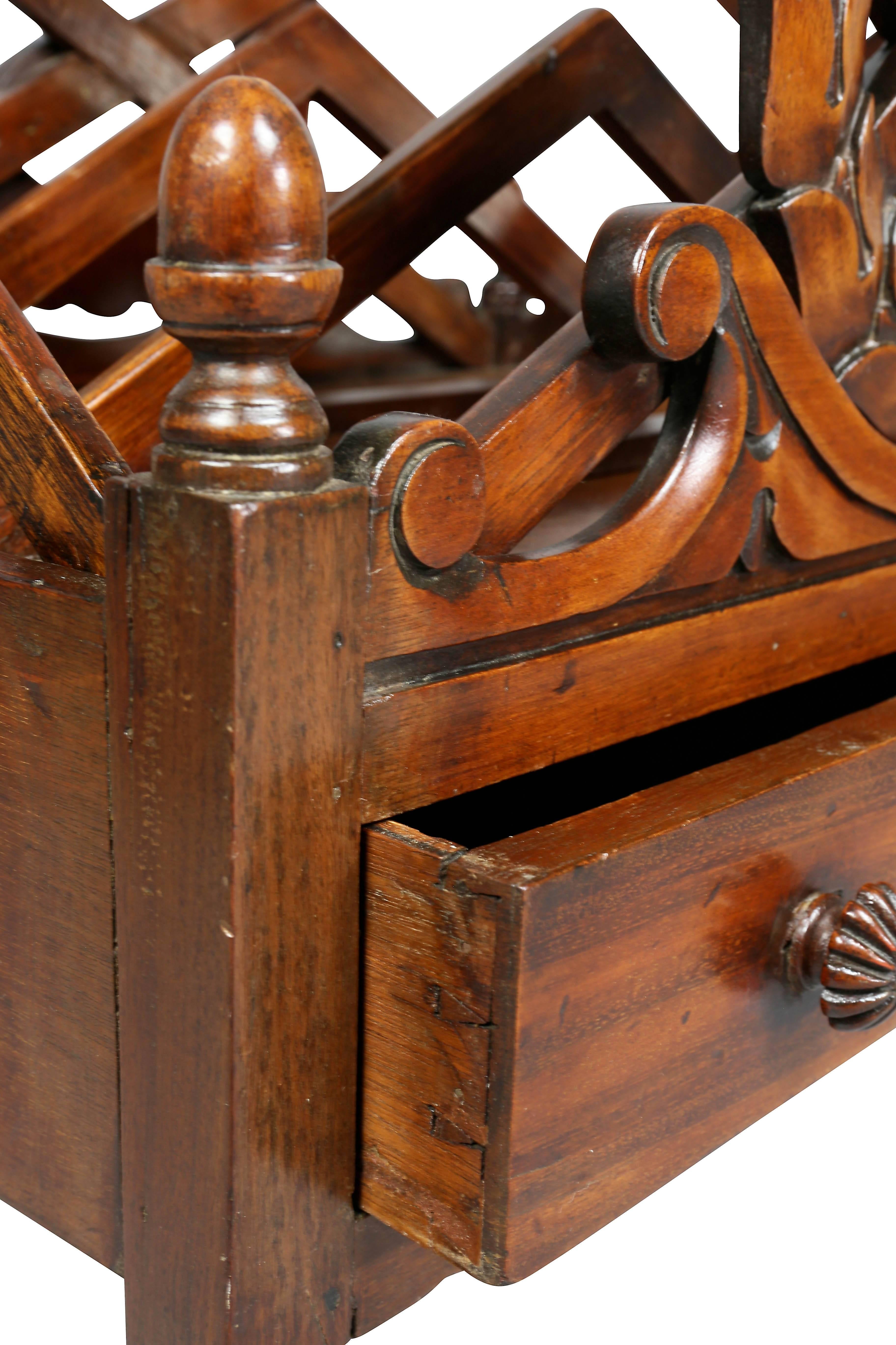 Early 19th Century William IV Mahogany Canterbury