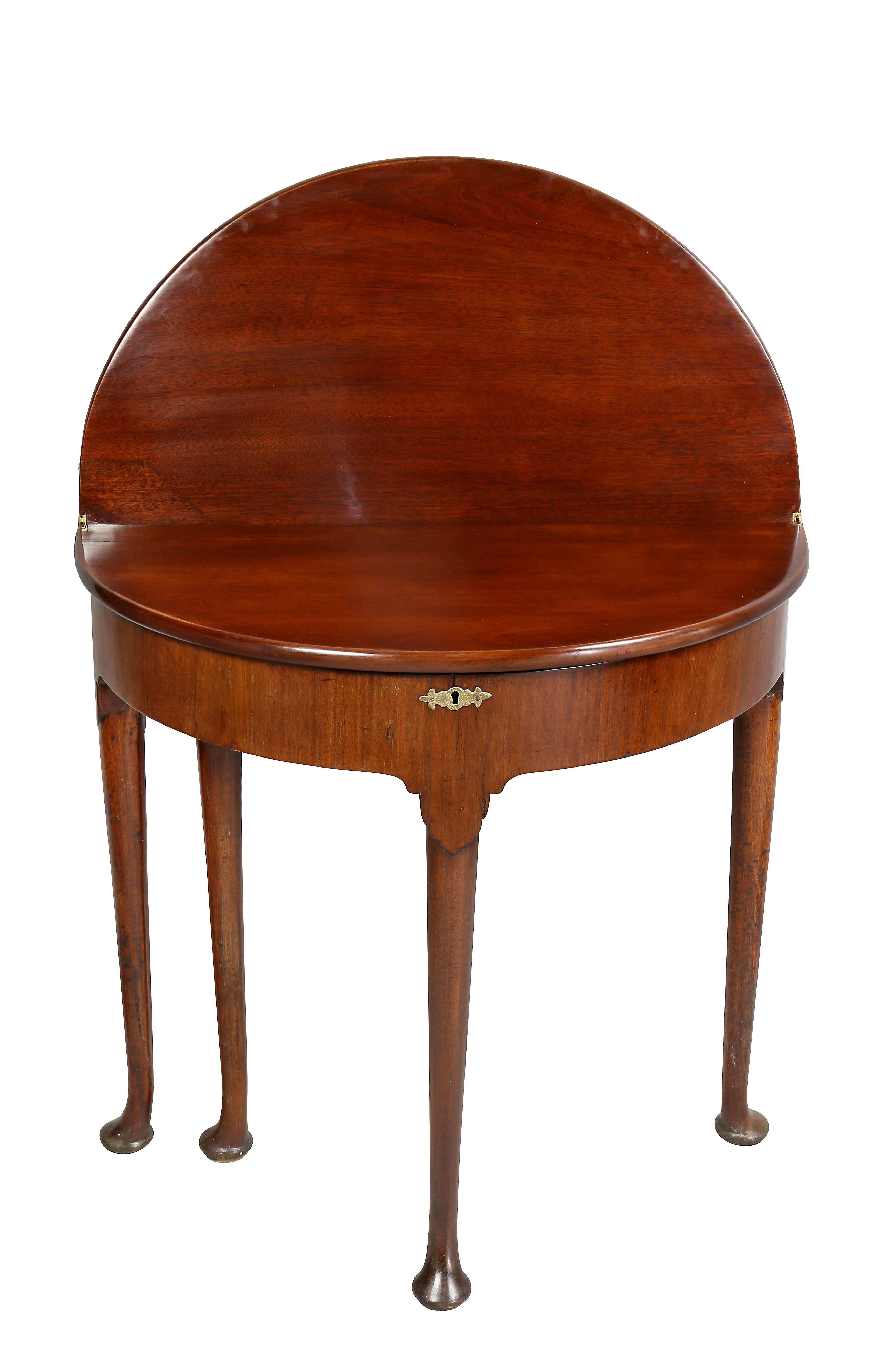 18th Century George II Mahogany Games Table