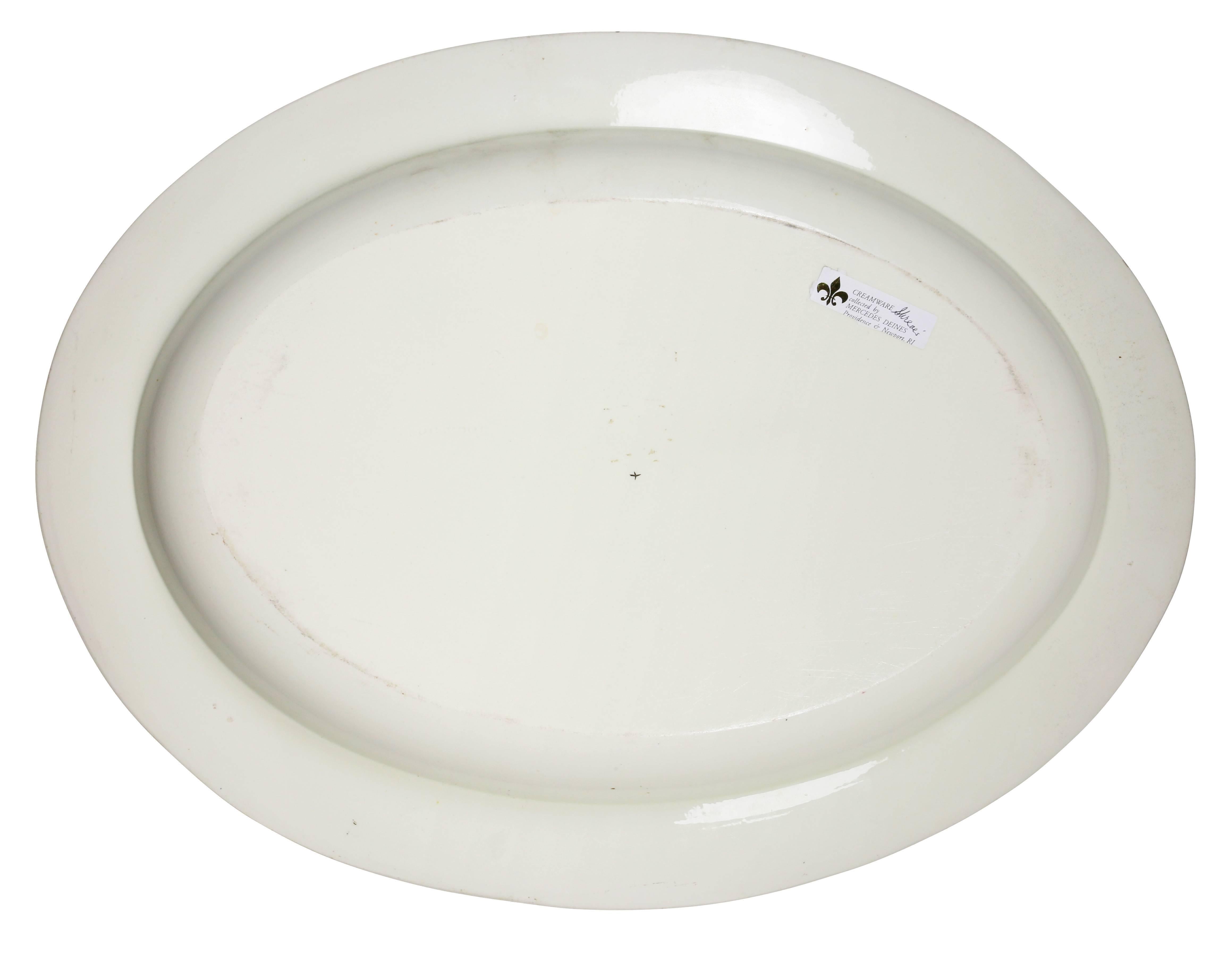 Georgian Wedgwood Armorial Creamware Platter For Sale