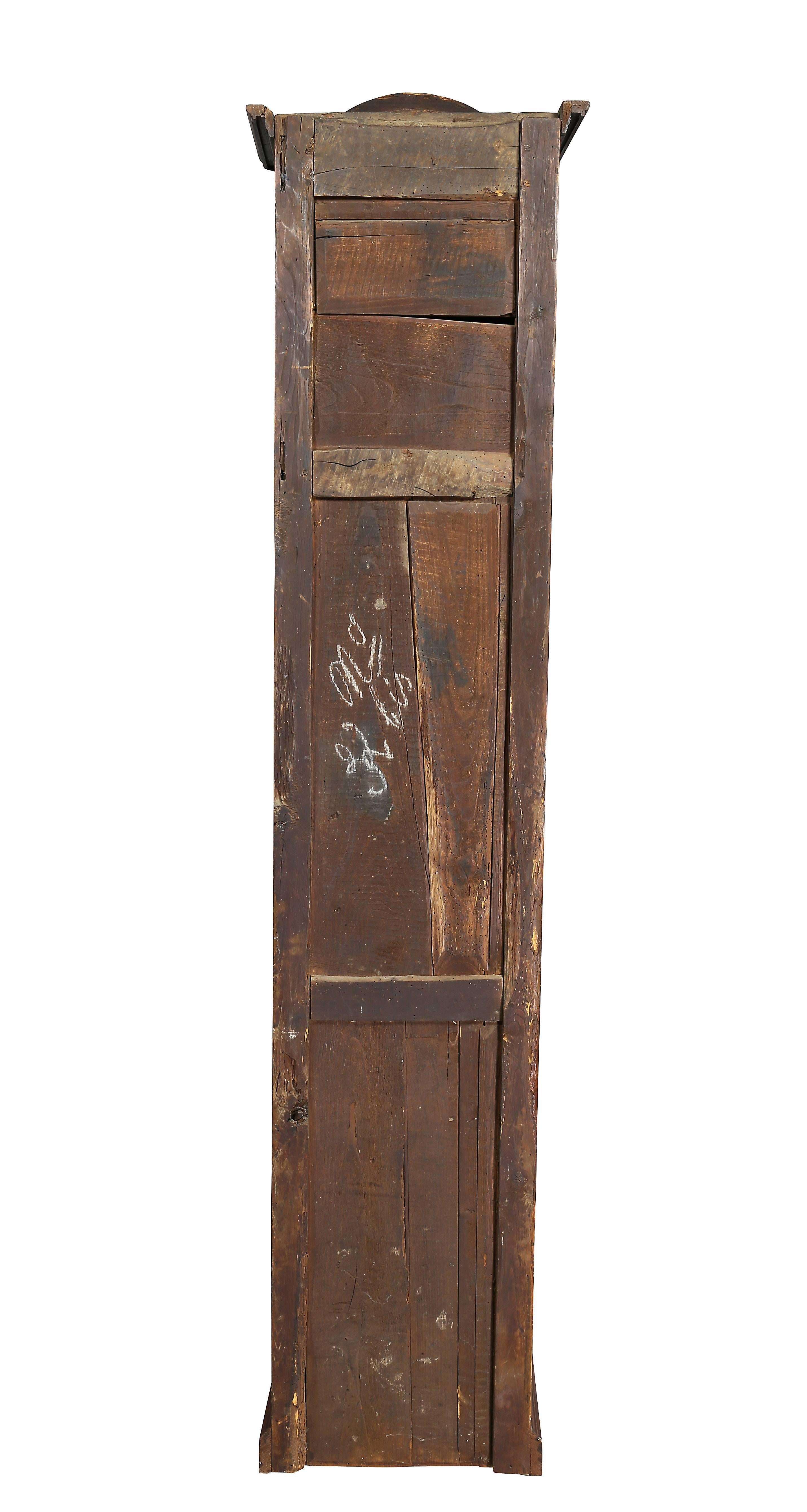 Louis XVI Provincial Fruitwood Tall Case Clock 1