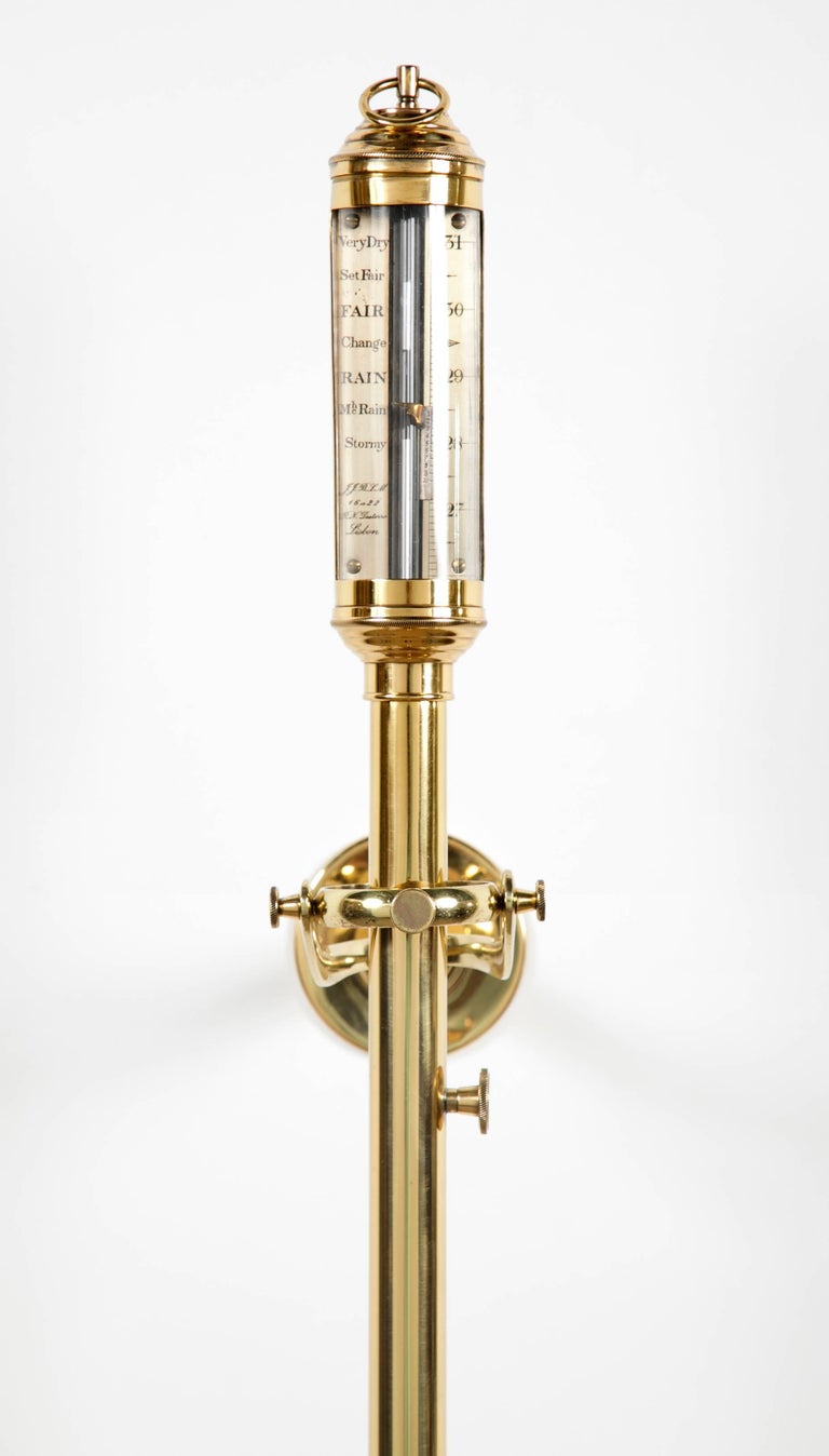 Portuguese Brass Ships Barometer For Sale at 1stDibs