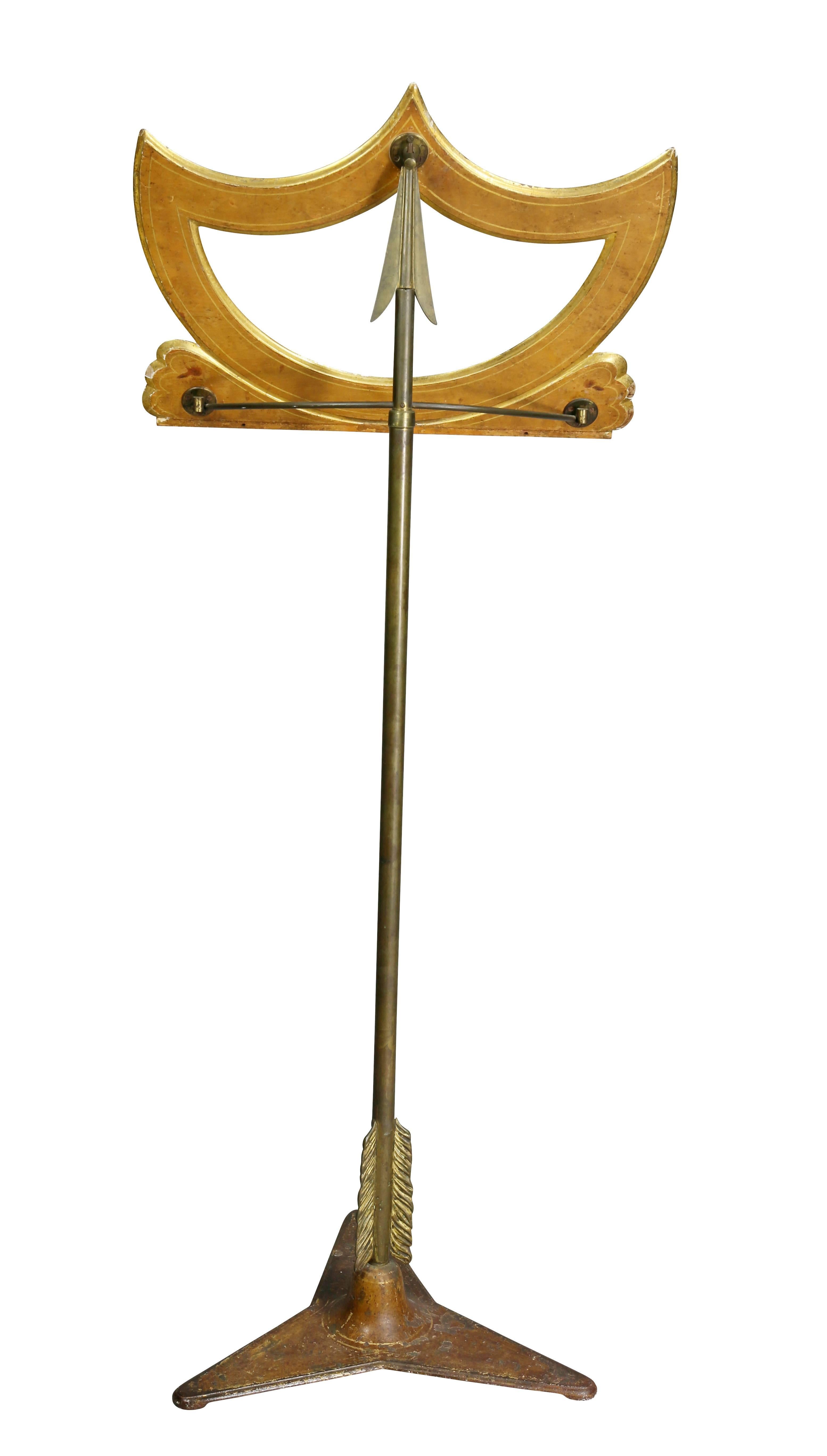 Early 19th Century Directoire Painted and Brass Music Stand