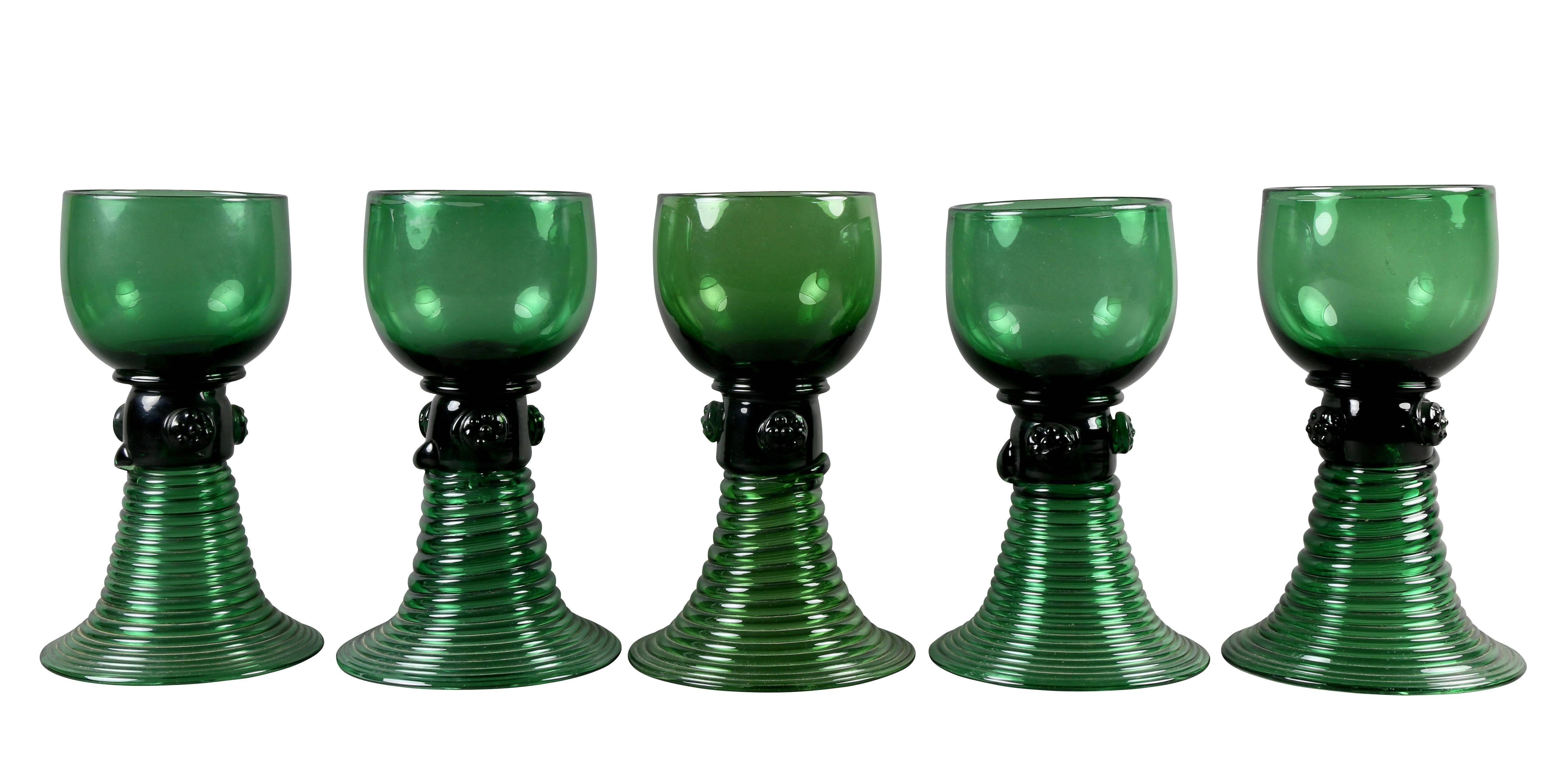 Collection of 61 Green Glasses 2