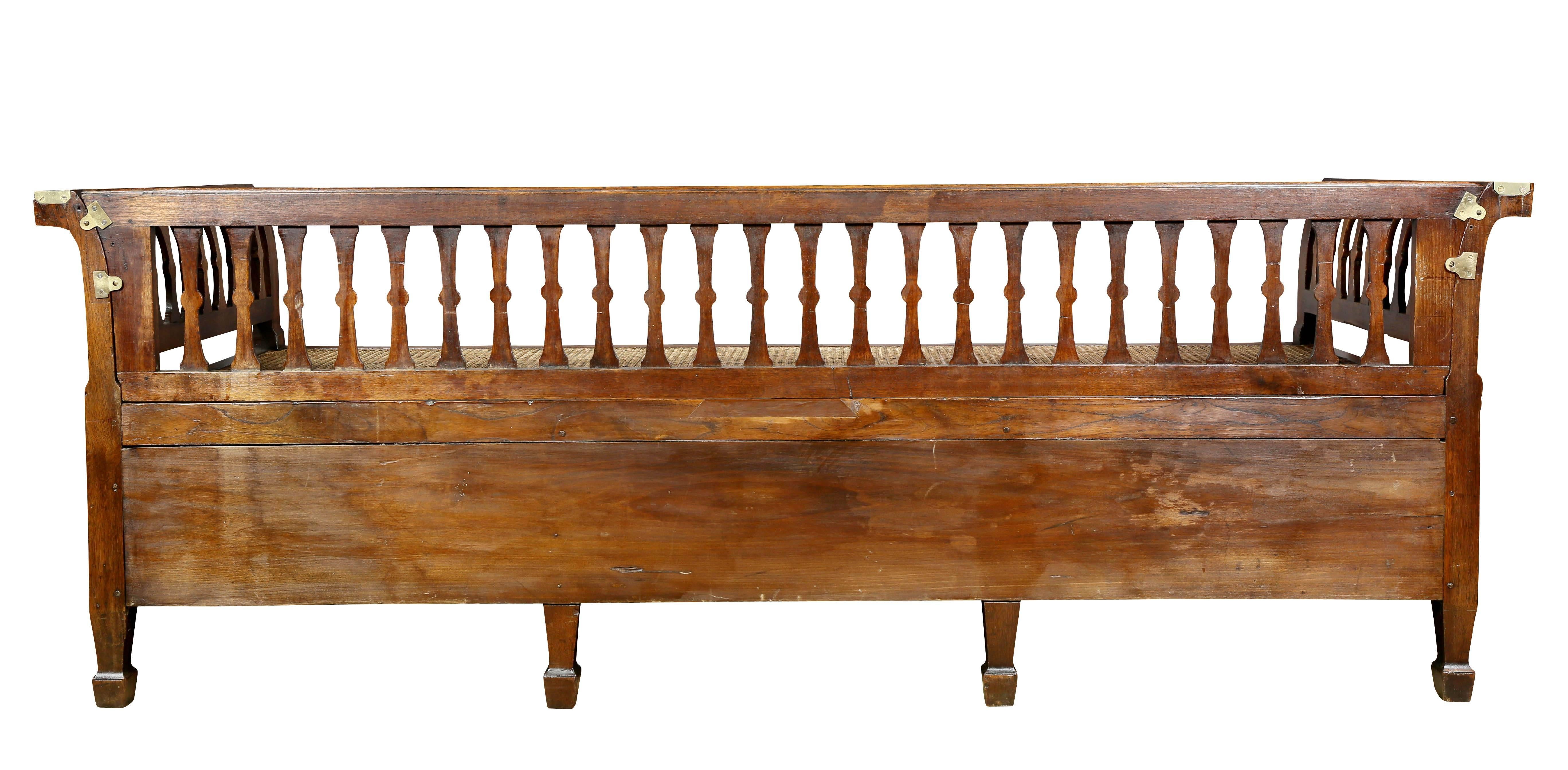 Anglo-Indian Teakwood Campaign Daybed 5