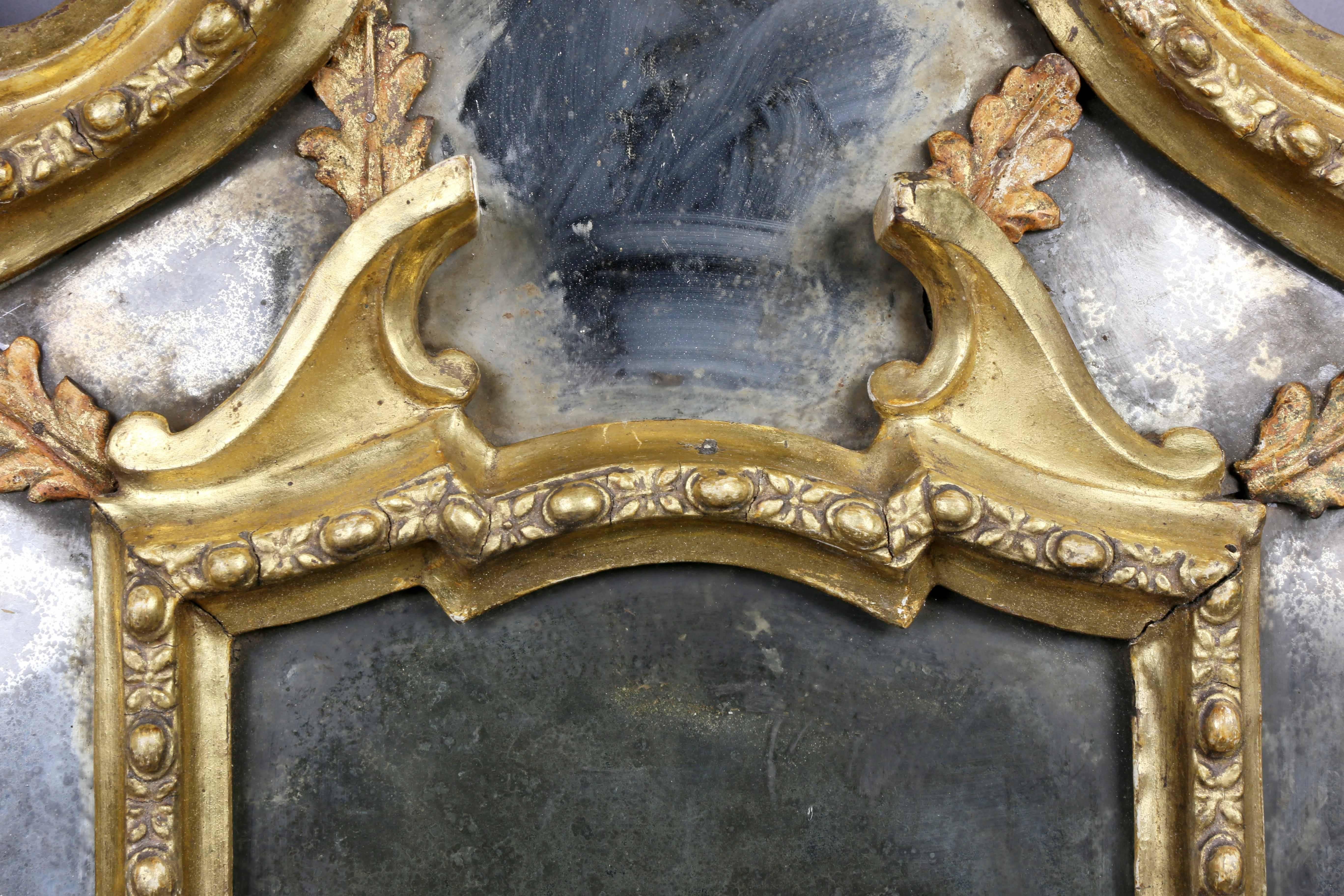 Rococo Venetian Giltwood Girondole Mirror