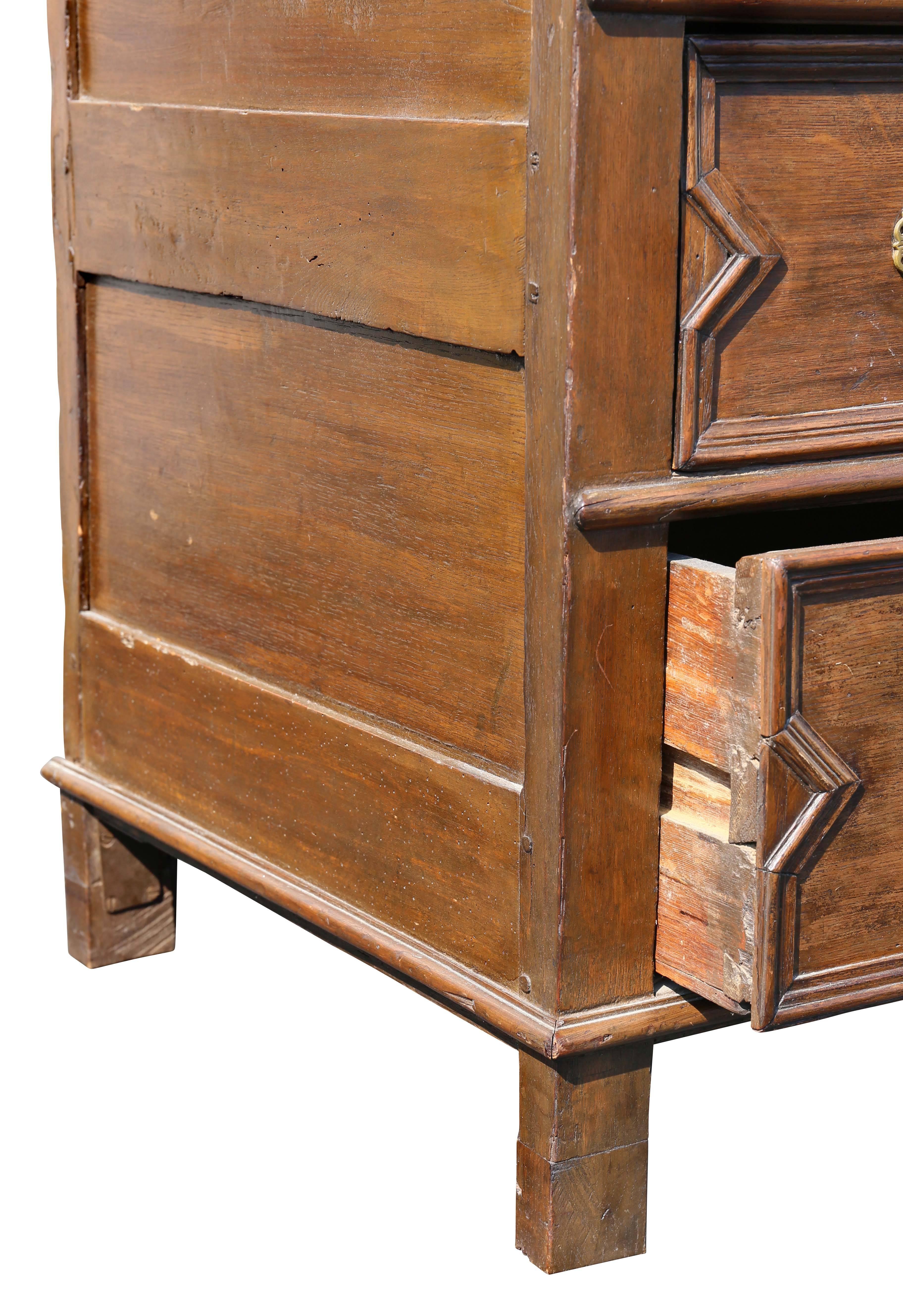 Early 18th Century Jacobean Oak Chest of Drawers