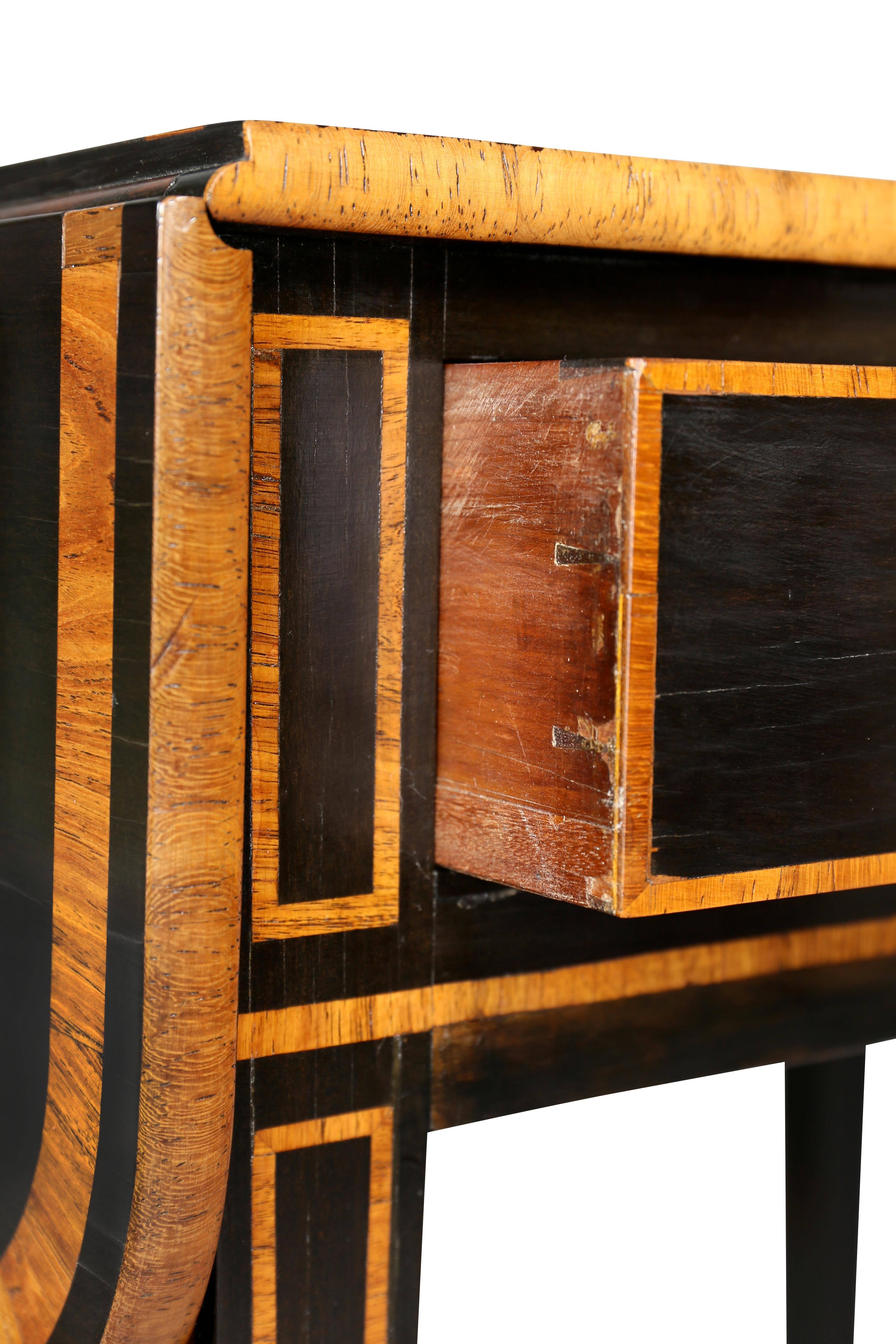 Early 19th Century Regency Ebony and Rosewood Side Table