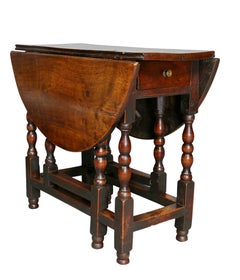 William and Mary Fruitwood Gateleg Table
