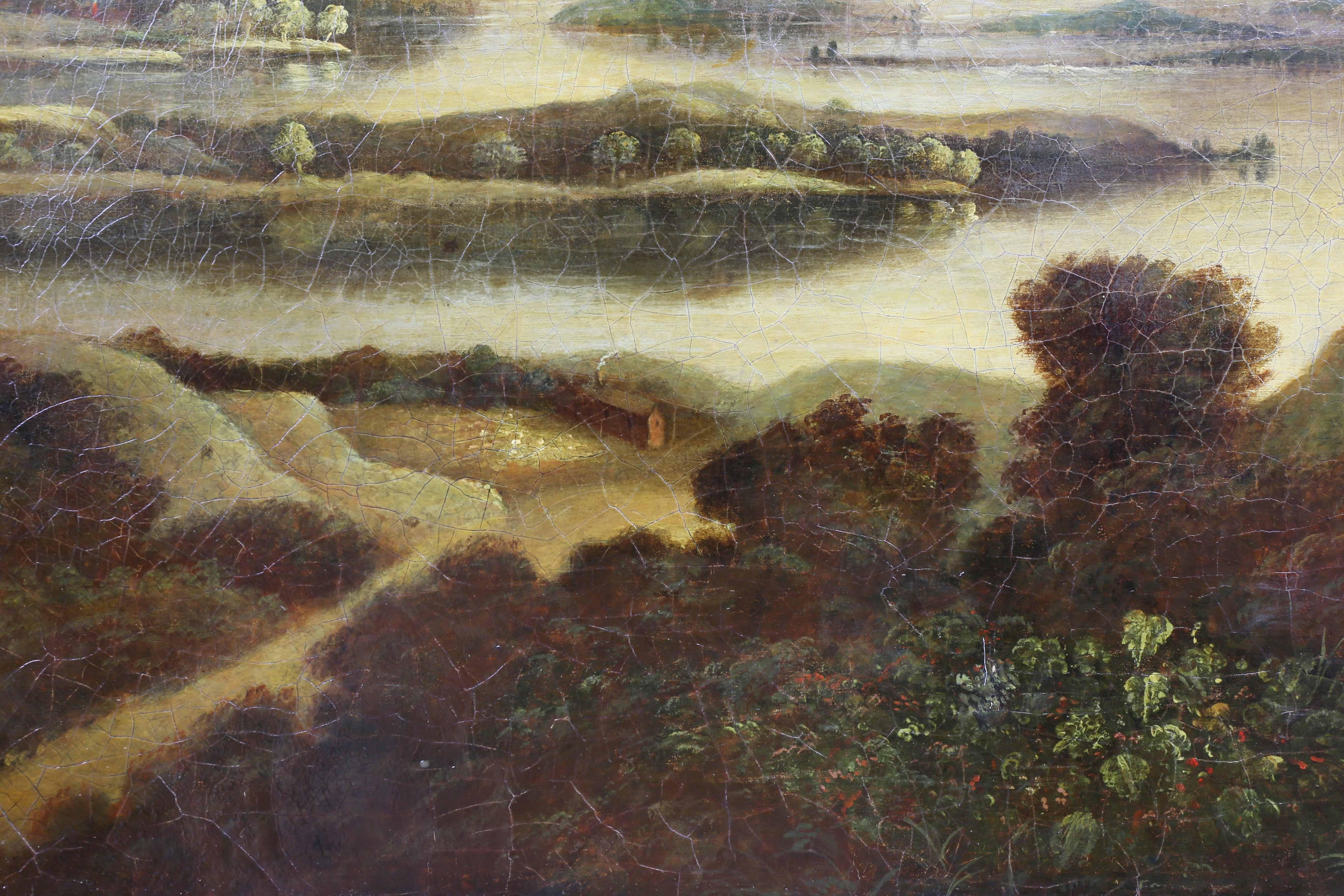 Schottische Landschaft, Öl auf Leinwand, Gemälde (Mittleres 19. Jahrhundert) im Angebot
