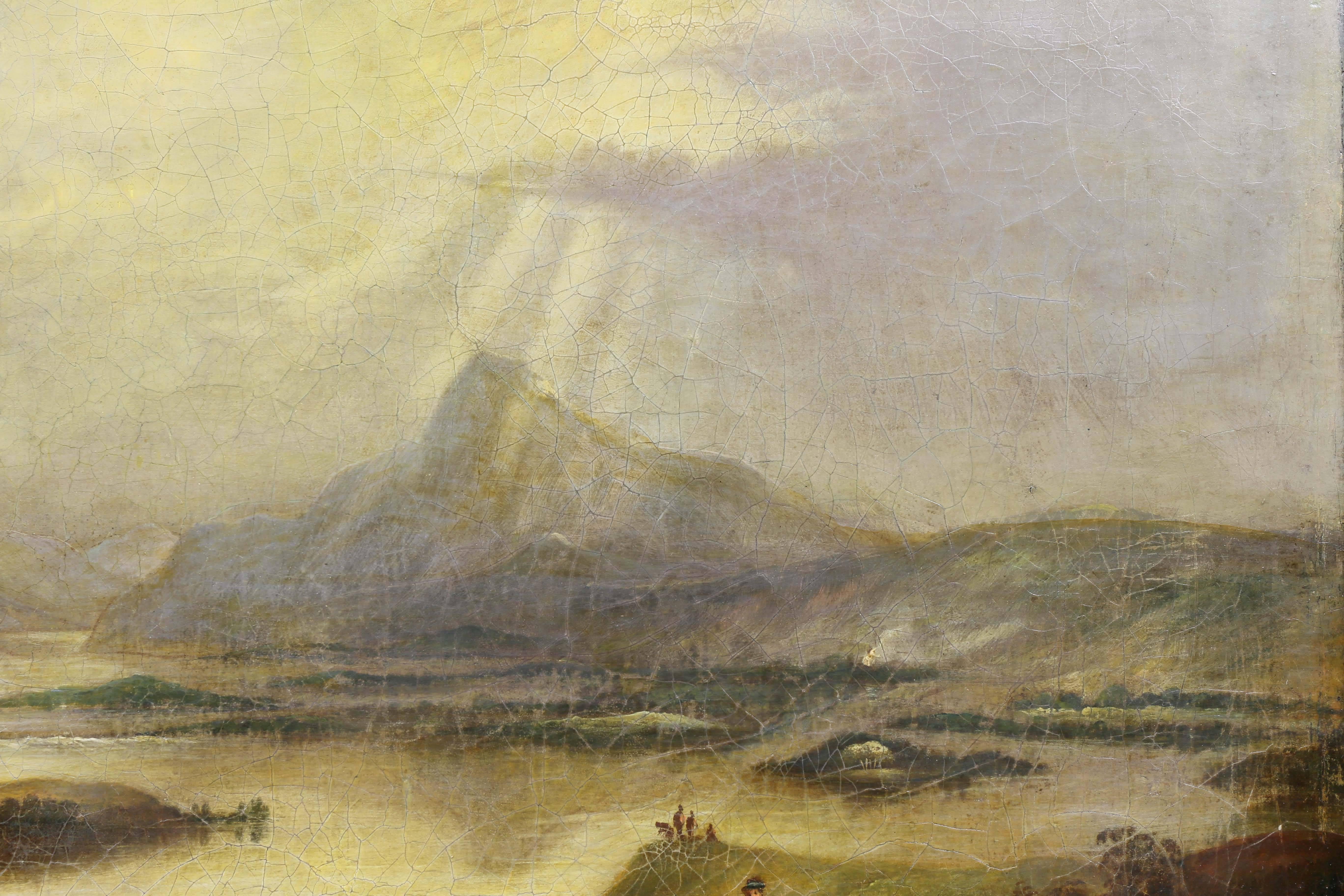 Schottische Landschaft, Öl auf Leinwand, Gemälde im Zustand „Gut“ im Angebot in Essex, MA