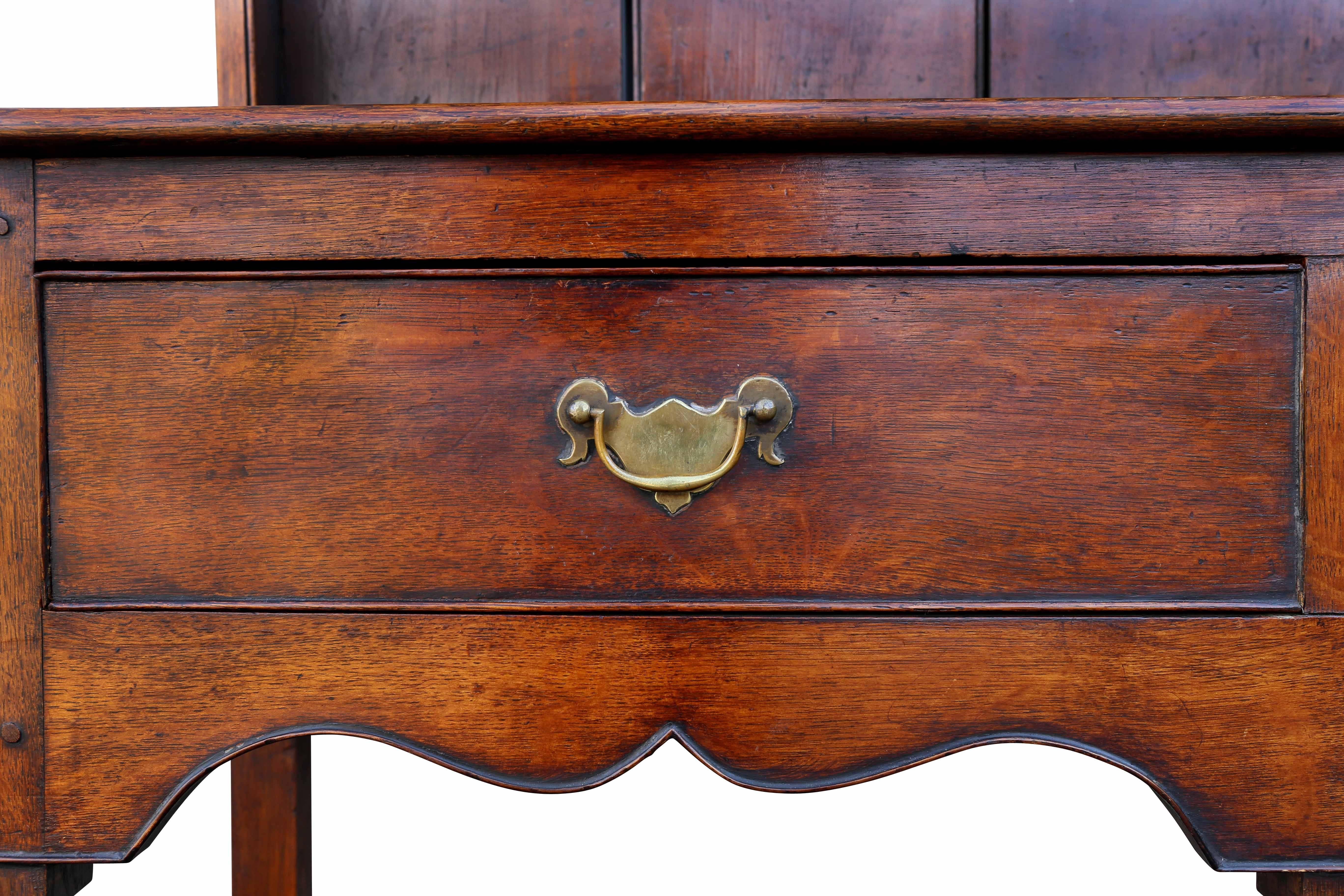 Late 18th Century George III Oak Welsh Dresser