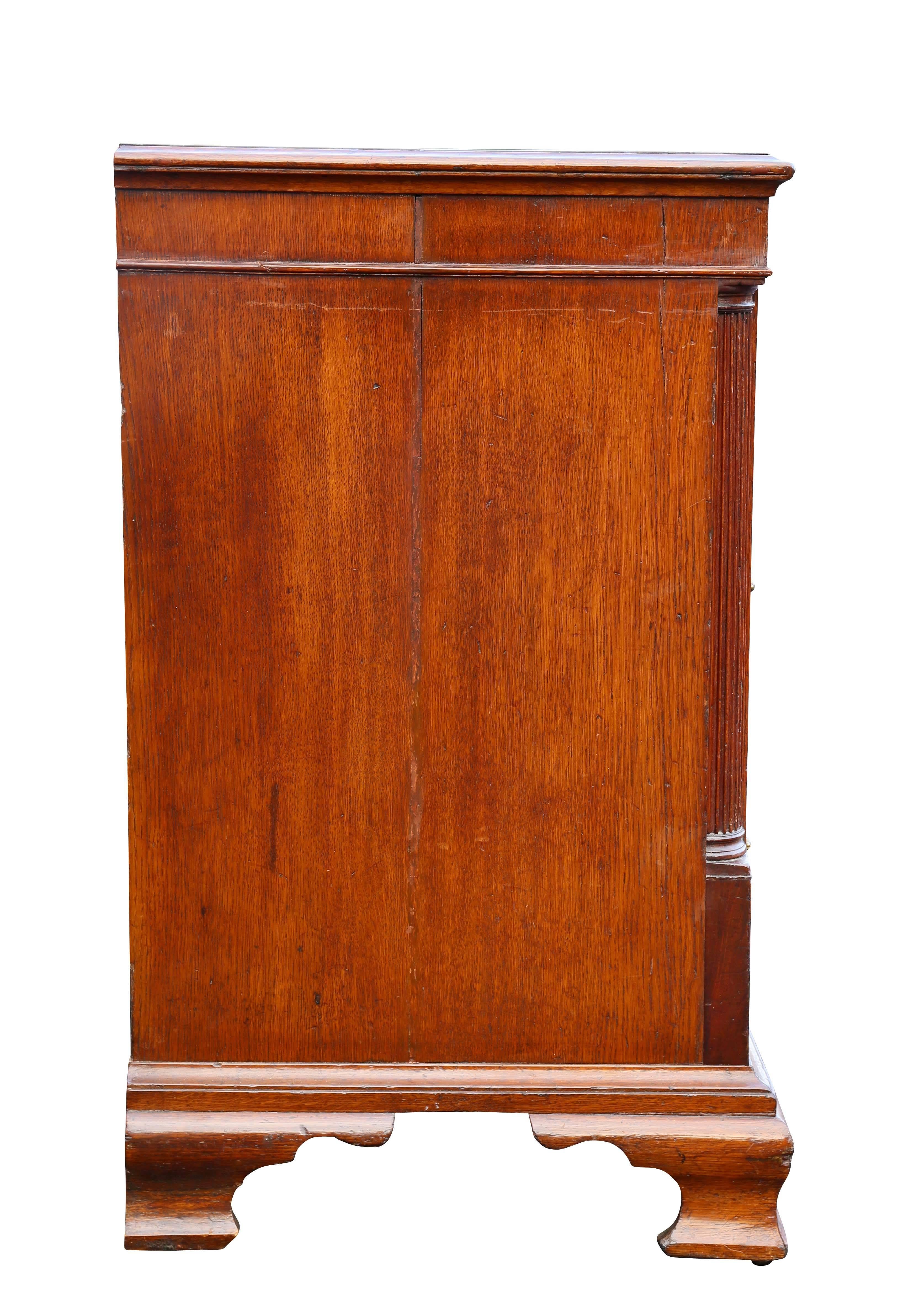 George III Oak and Mahogany Dresser or Sideboard 4