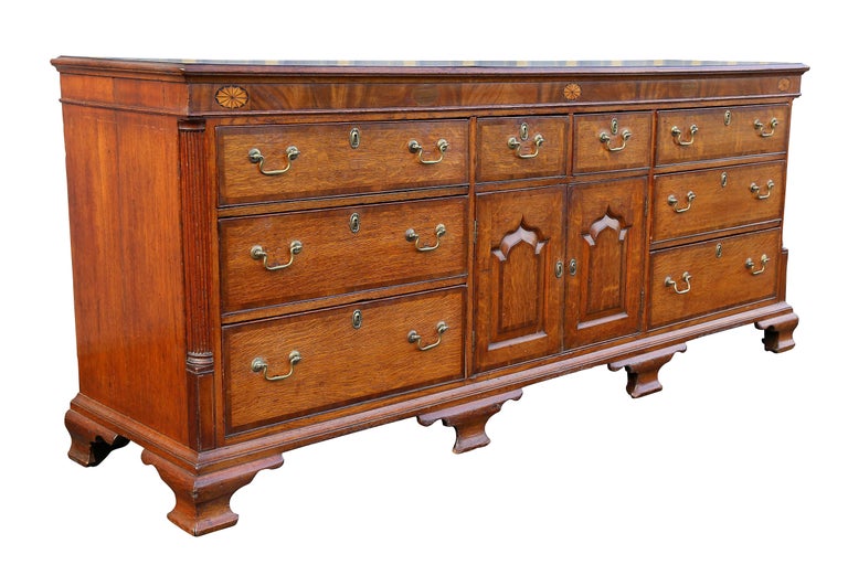 George Iii Oak And Mahogany Dresser Or Sideboard For Sale At 1stdibs