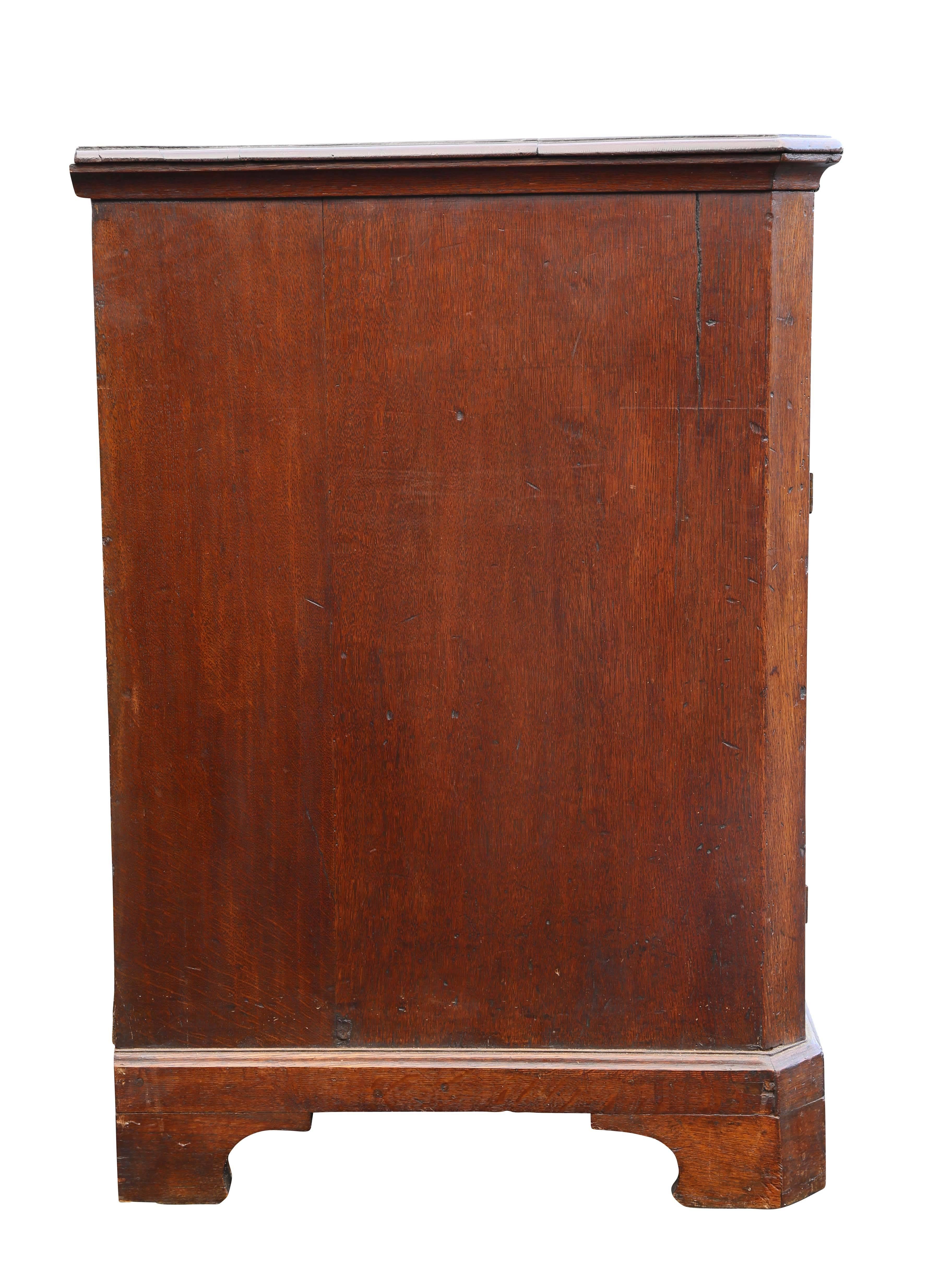 George II Oak Dresser Base or Sideboard 1