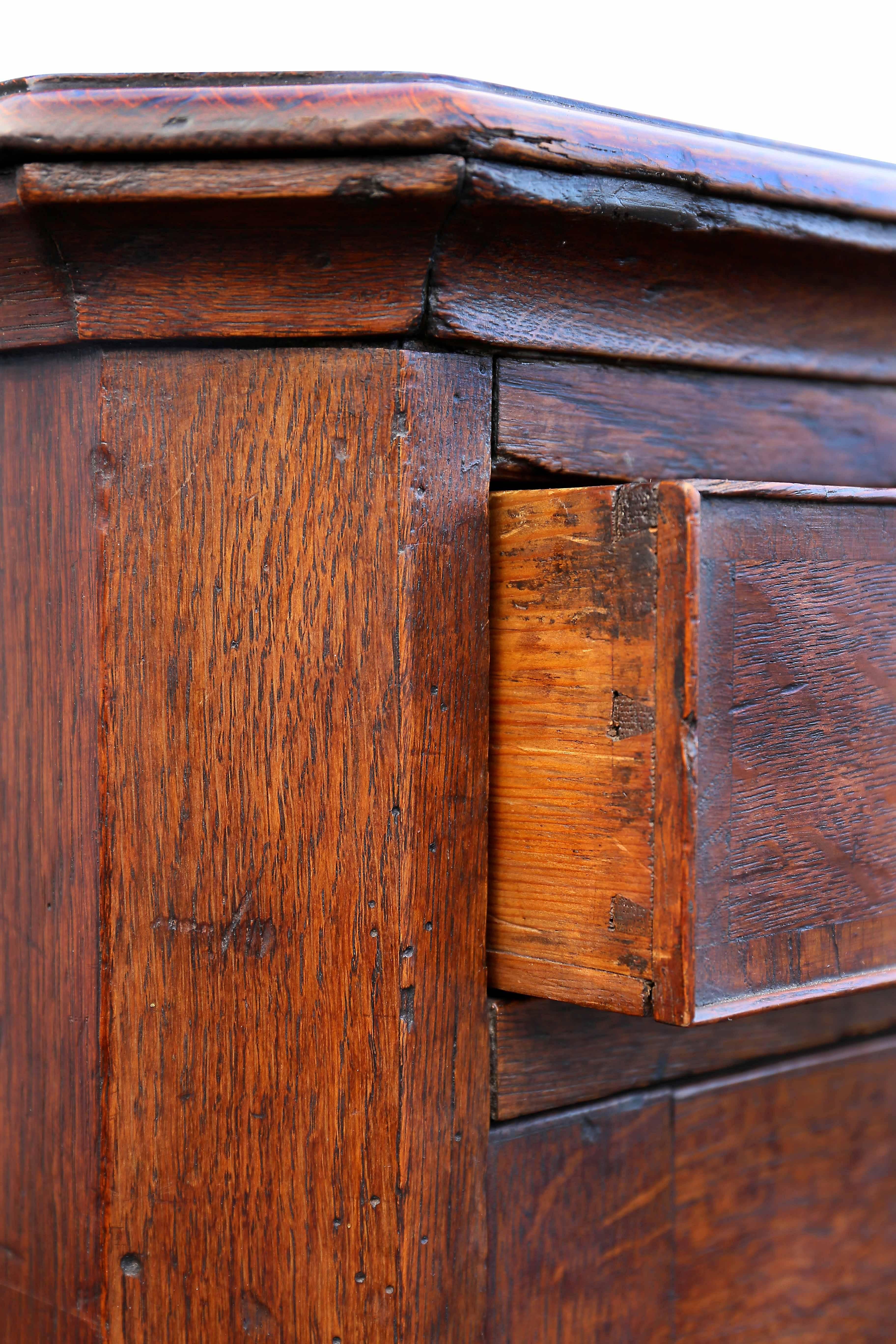 Mid-18th Century George II Oak Dresser Base or Sideboard