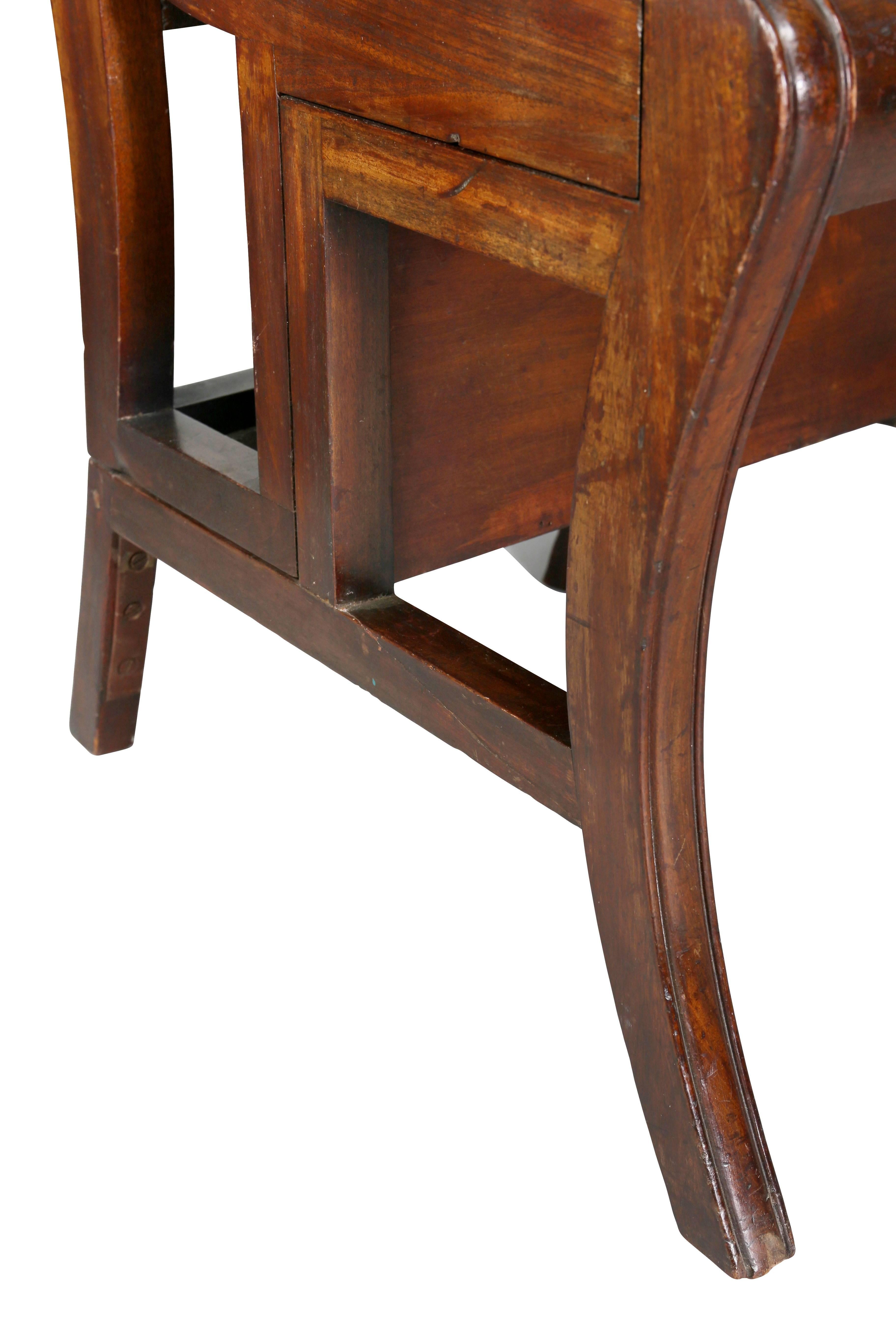 Early 19th Century Regency Mahogany Metamorphic Armchair For Sale