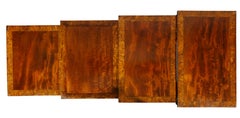 Set of Regency Mahogany and Burl Elm Quartetto Tables