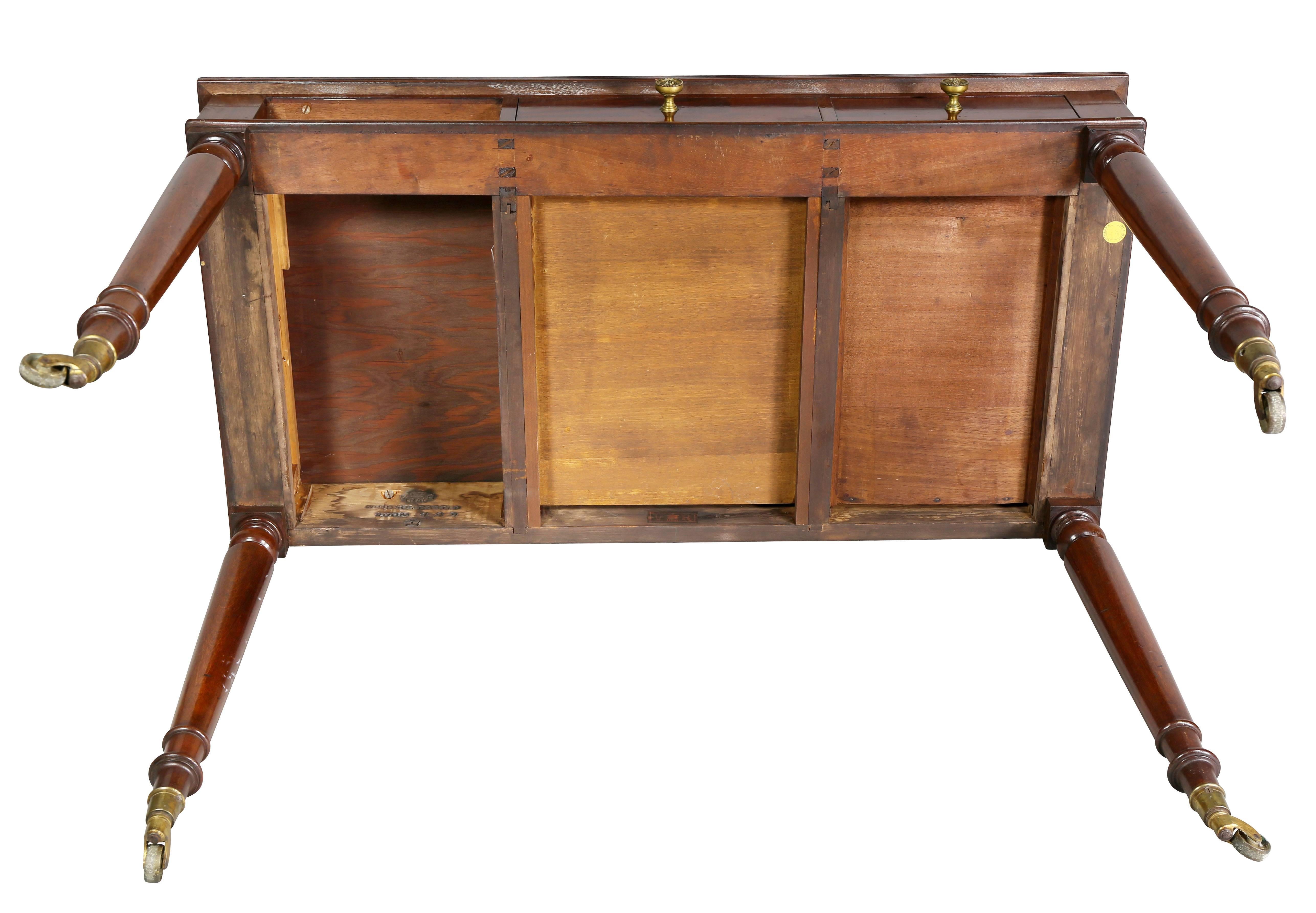 Royal Early Victorian Mahogany Writing Table from Windsor Castle 3