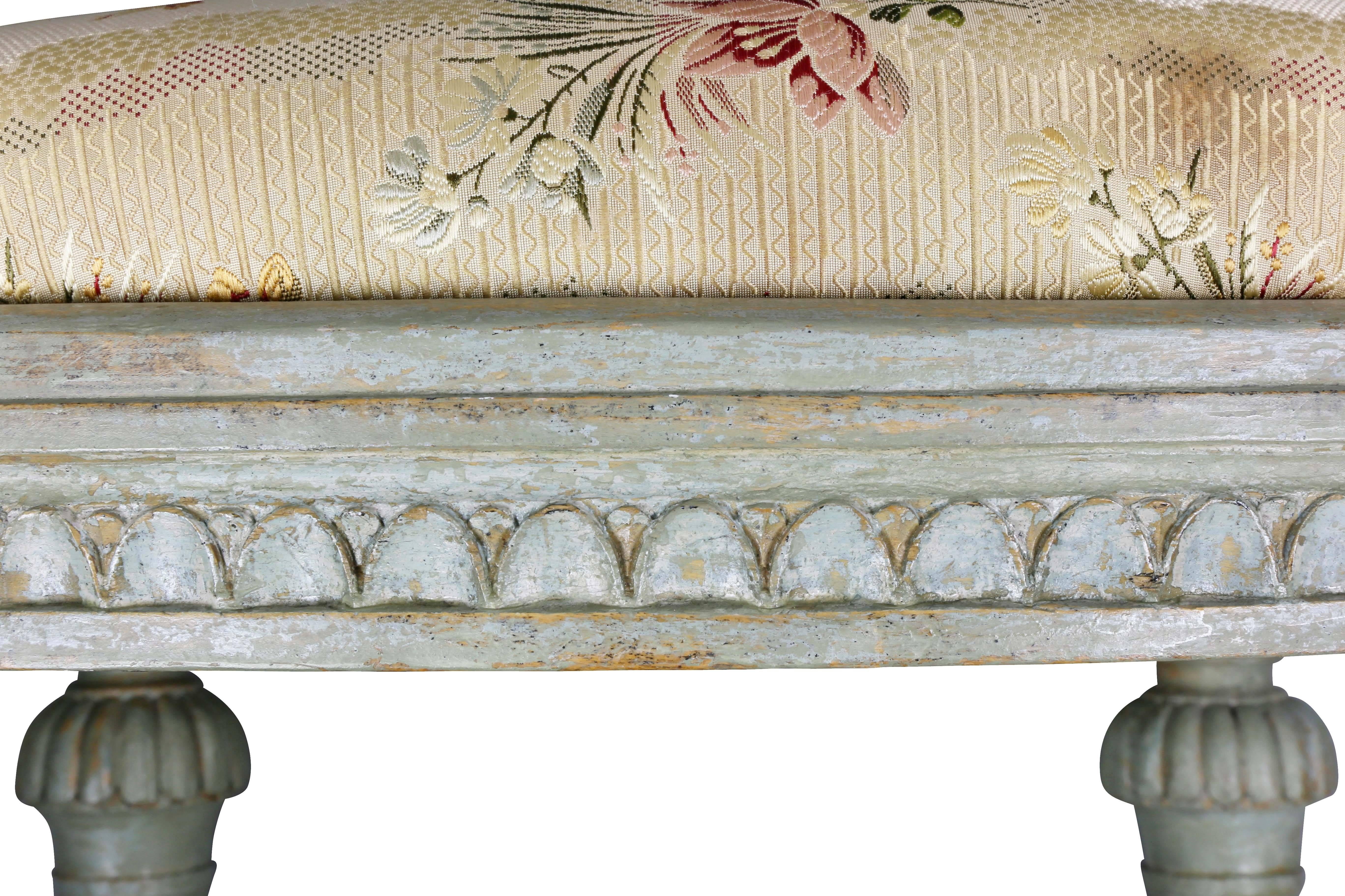 Other Pair of Swedish Neoclassic Painted Footstools For Sale